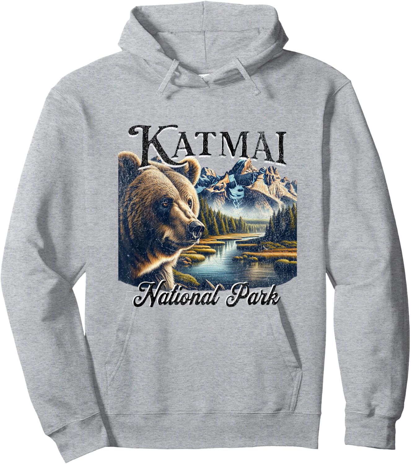 Katmai National Park Hoodie - Hoodie | Ash