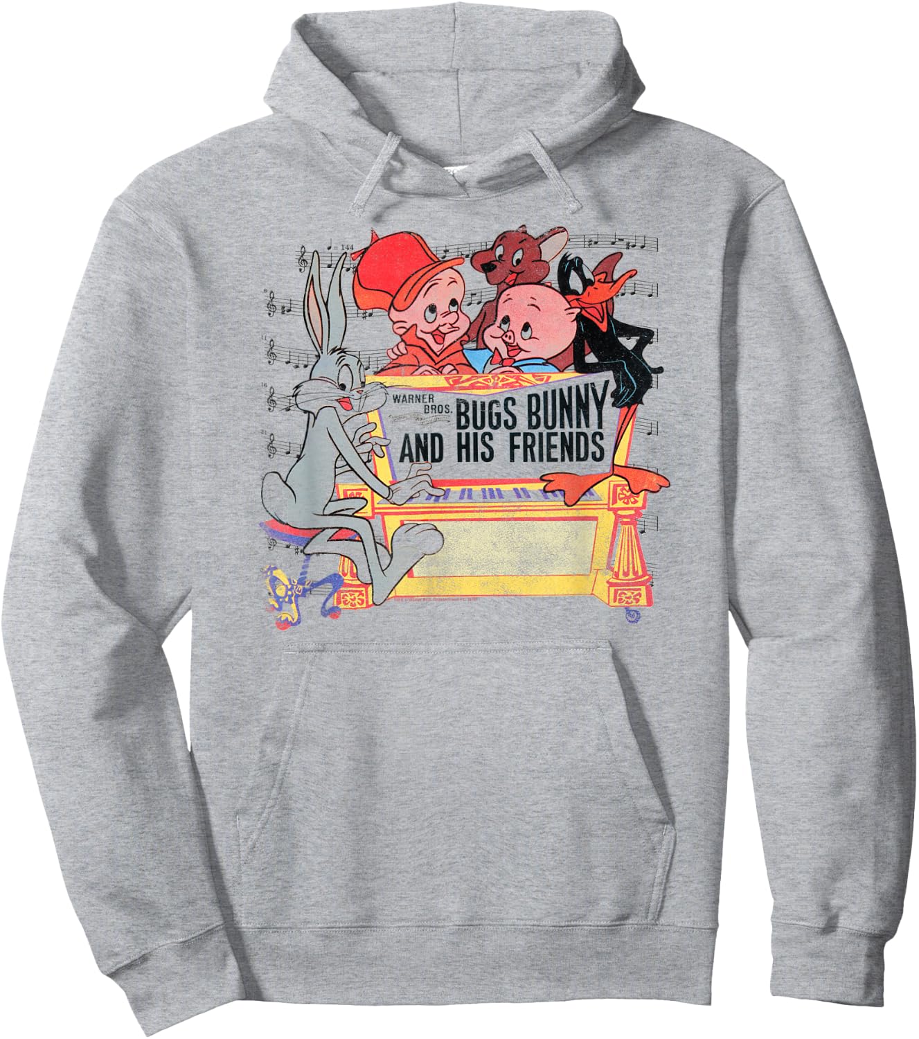 Looney Tunes Bugs Bunny and Friends Hoodie - Hoodie | Ash