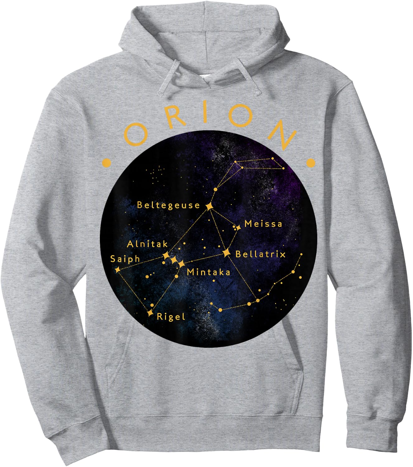 Orion Constellation Astronomy Lover Stargazing Hoodie - Hoodie | Ash