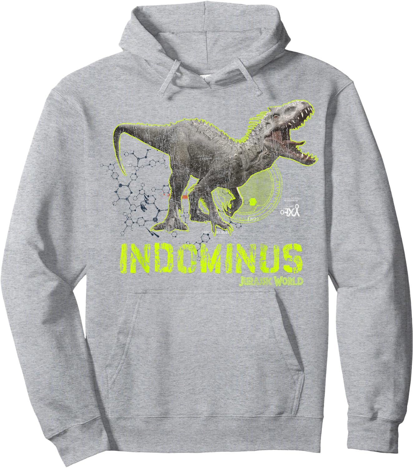 Jurassic World Indominus Rex DNA Tech Hoodie - Hoodie | Ash