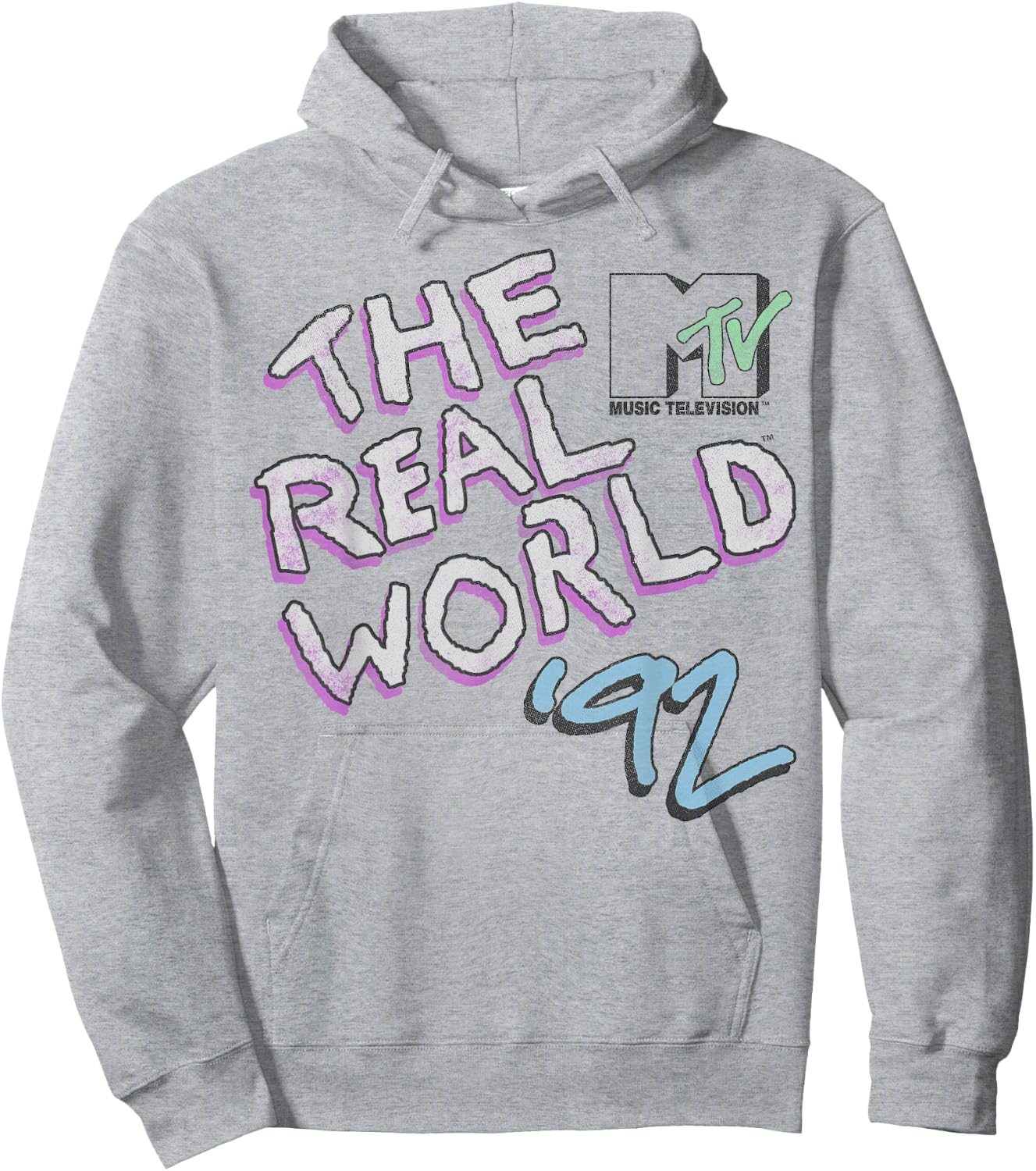 MTV The Real World '92 Vintage Logo Hoodie - Hoodie | Ash