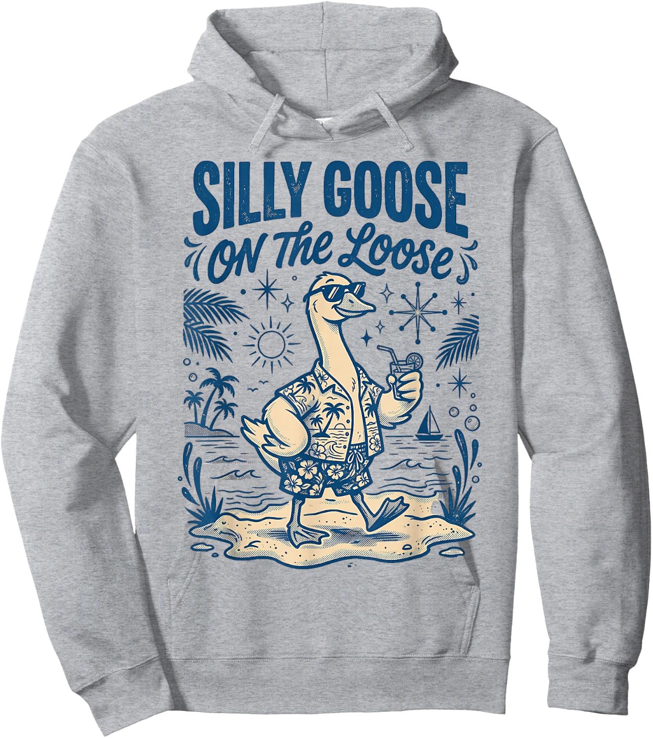 Silly Goose On The Loose Hoodie - Hoodie | Ash