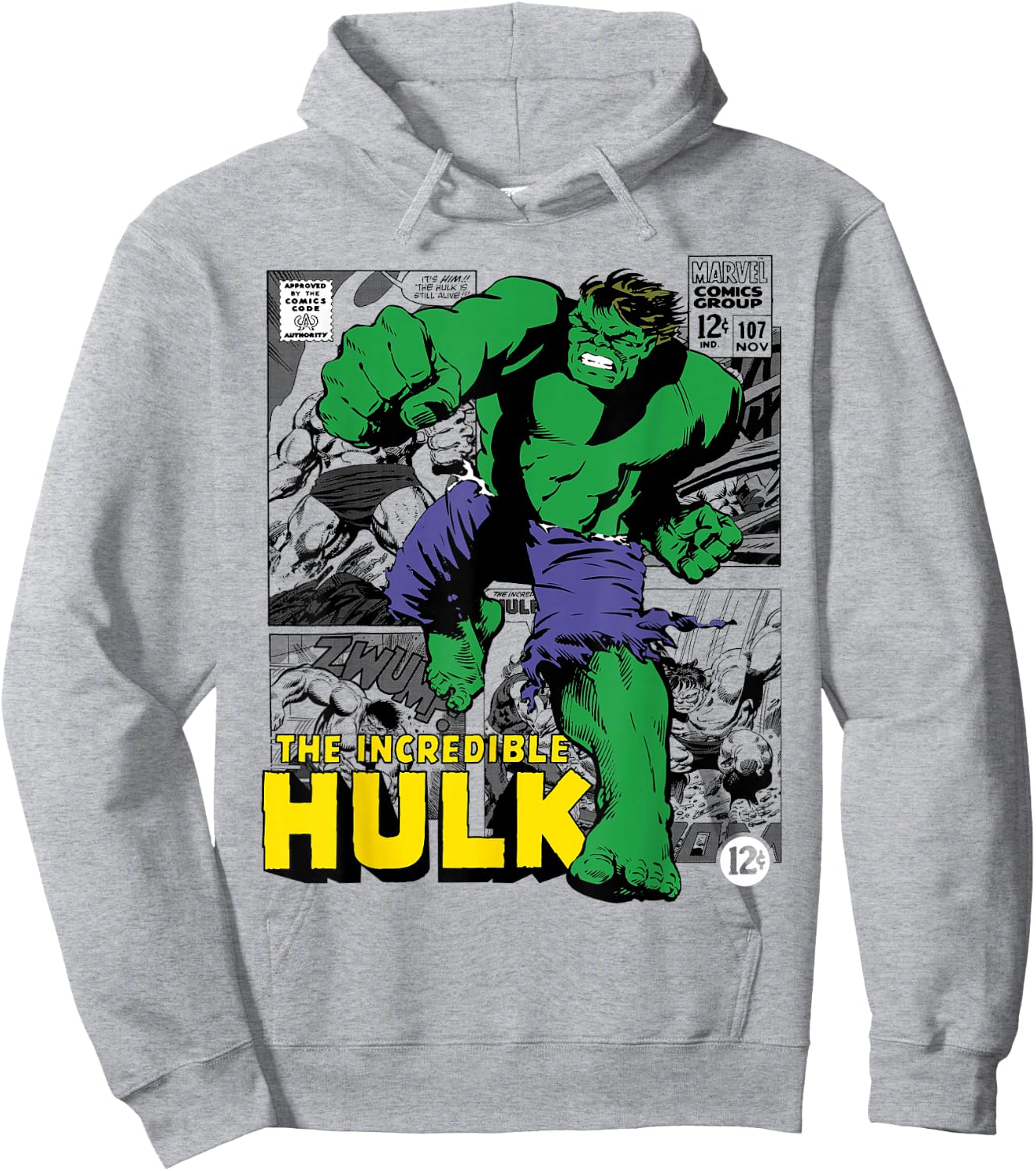 Marvel Hulk The Incredible Hulk , gray Hoodie - Hoodie | Ash