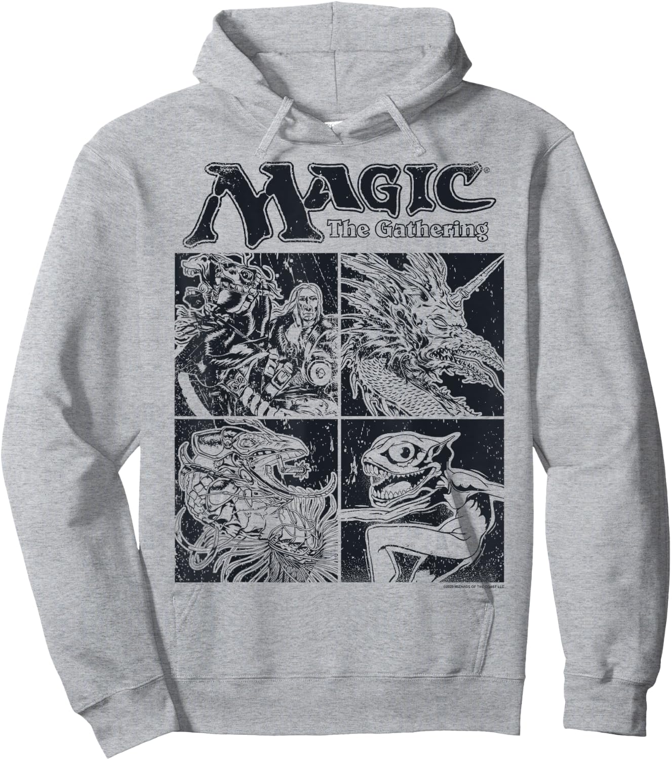 Magic: The Gathering Creature Box Up , white, S Hoodie - Hoodie | Ash