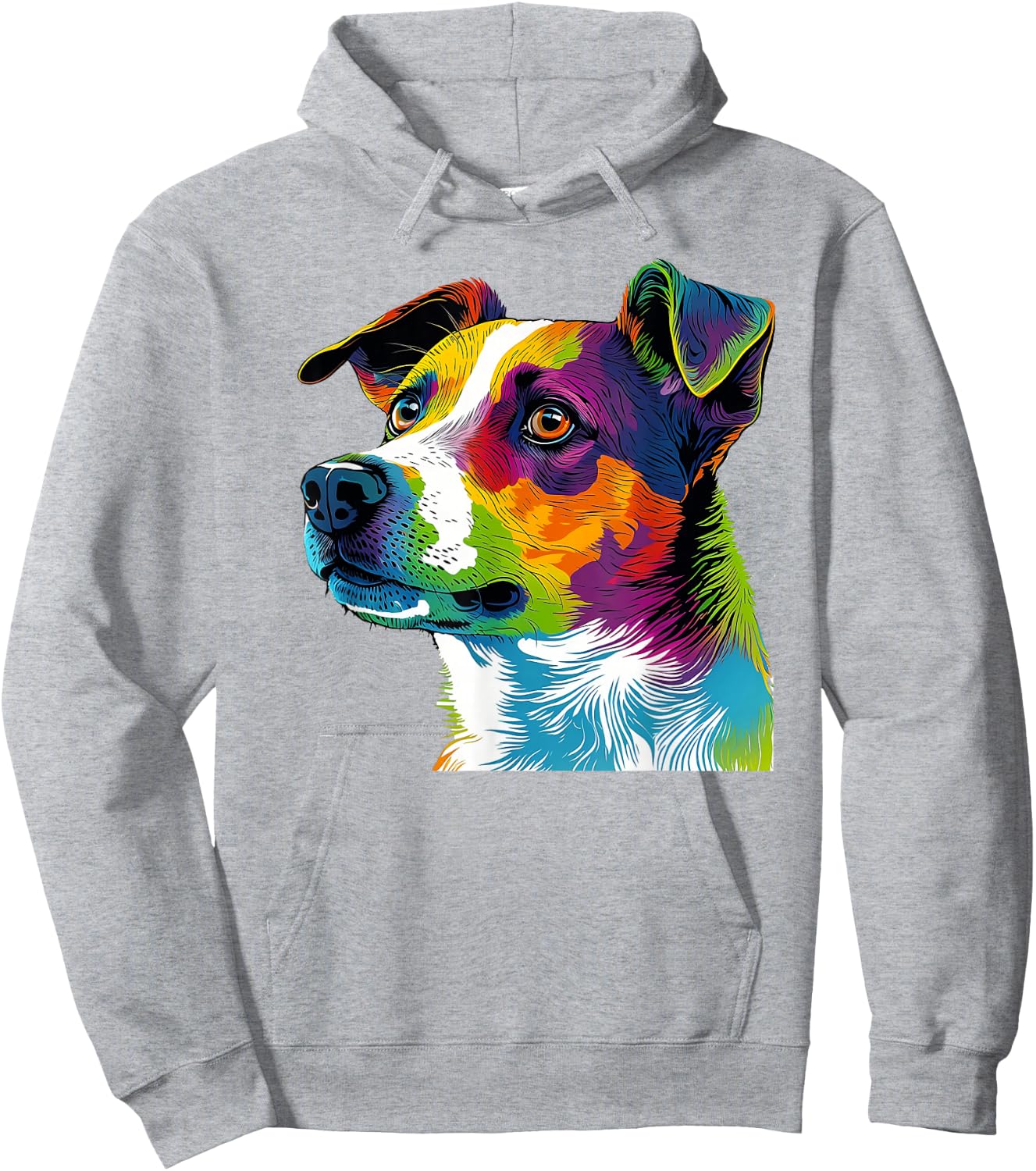 Cute Jack Russel Dog Colorful Jack Russel Mom Hoodie - Hoodie | Ash