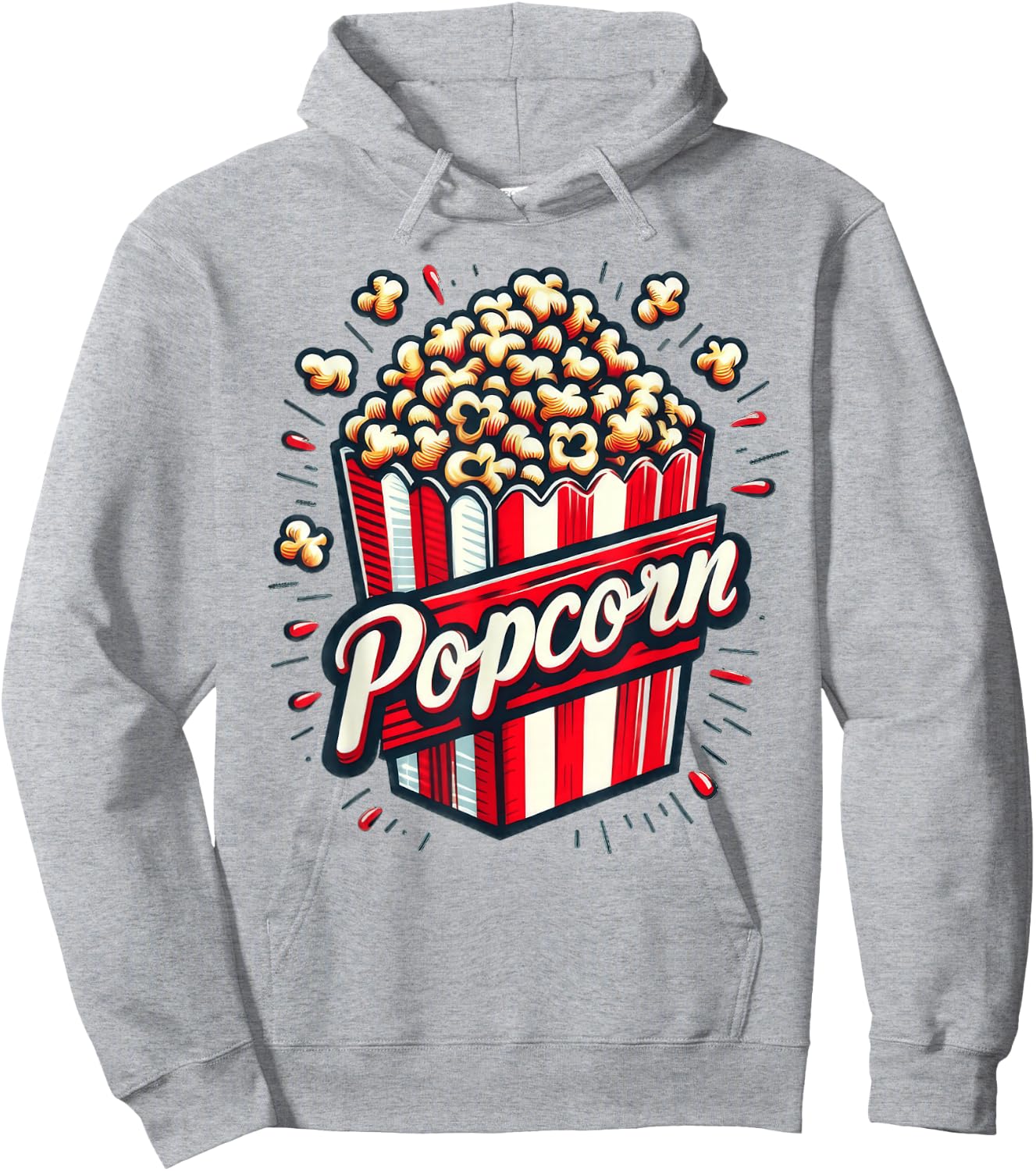 Popcorn Damen , White Hoodie - Hoodie | Ash