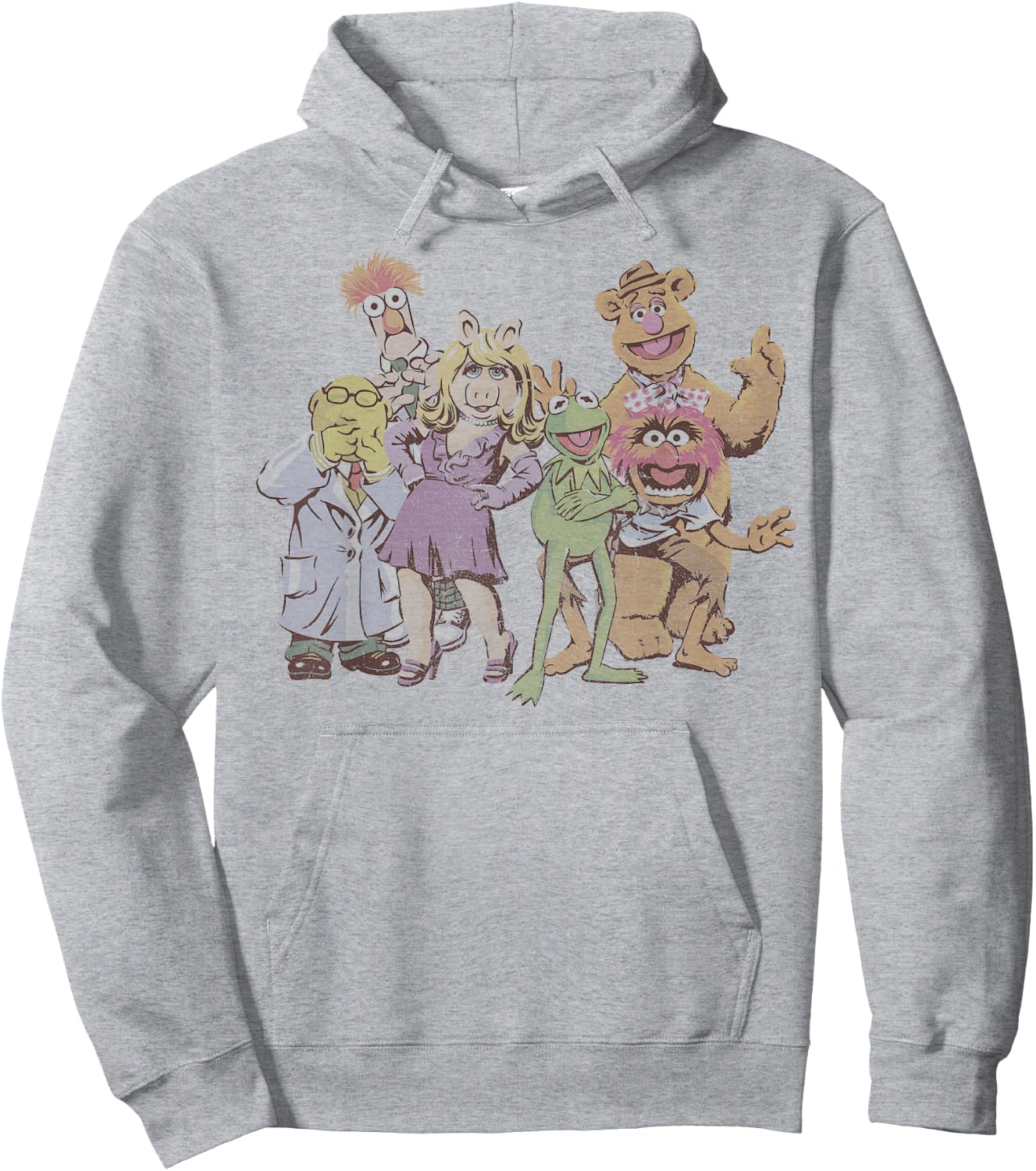Disney Muppets Group Shot Illustrated Hoodie - Hoodie | Ash