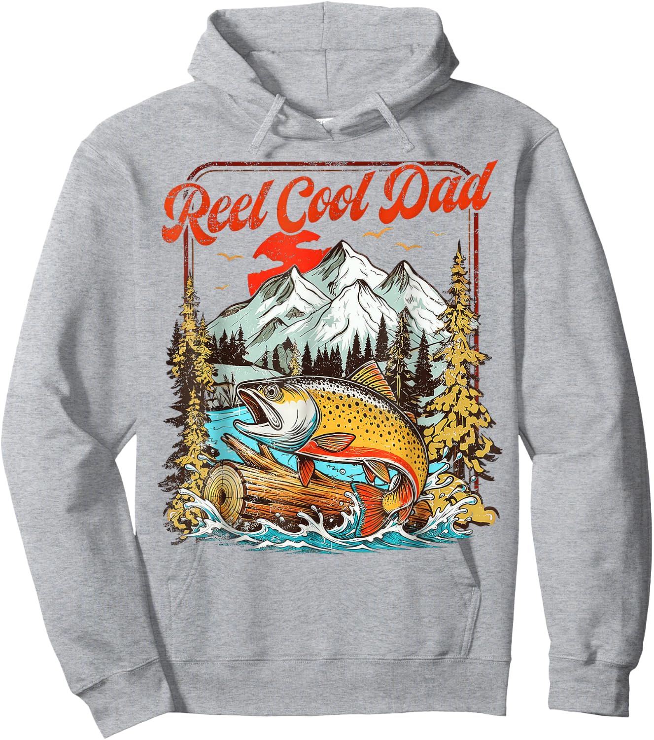 Reel Cool Dad Father's Day Hoodie - Hoodie | Ash