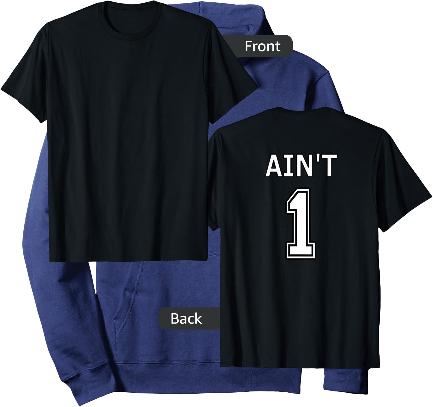 99 Problems Ain't 1 Couples (Image on Back) Hoodie - Hoodie | Navy