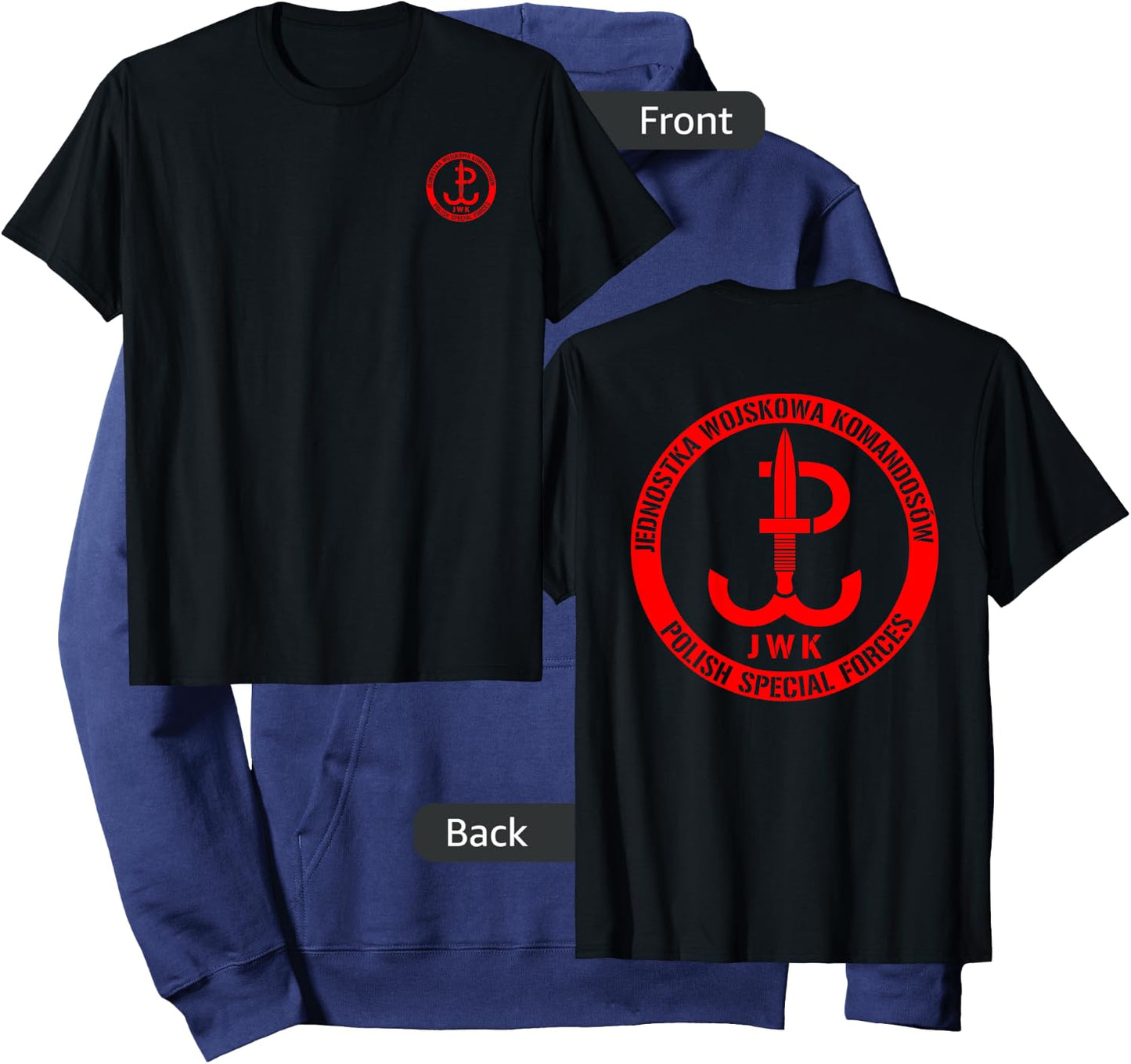 Polish Poland Army Special Forces JWK Hoodie - Hoodie | Navy