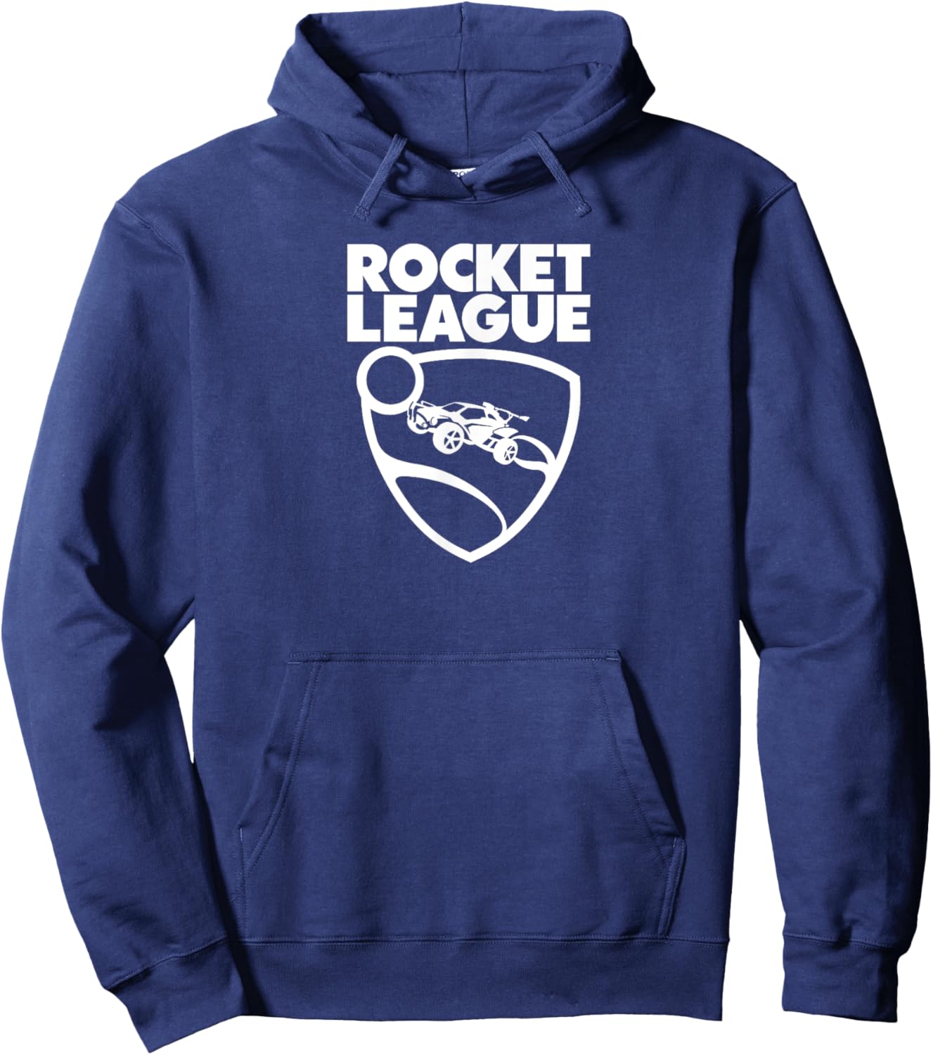 Rocket League Text with Logo , black Hoodie - Hoodie | Navy