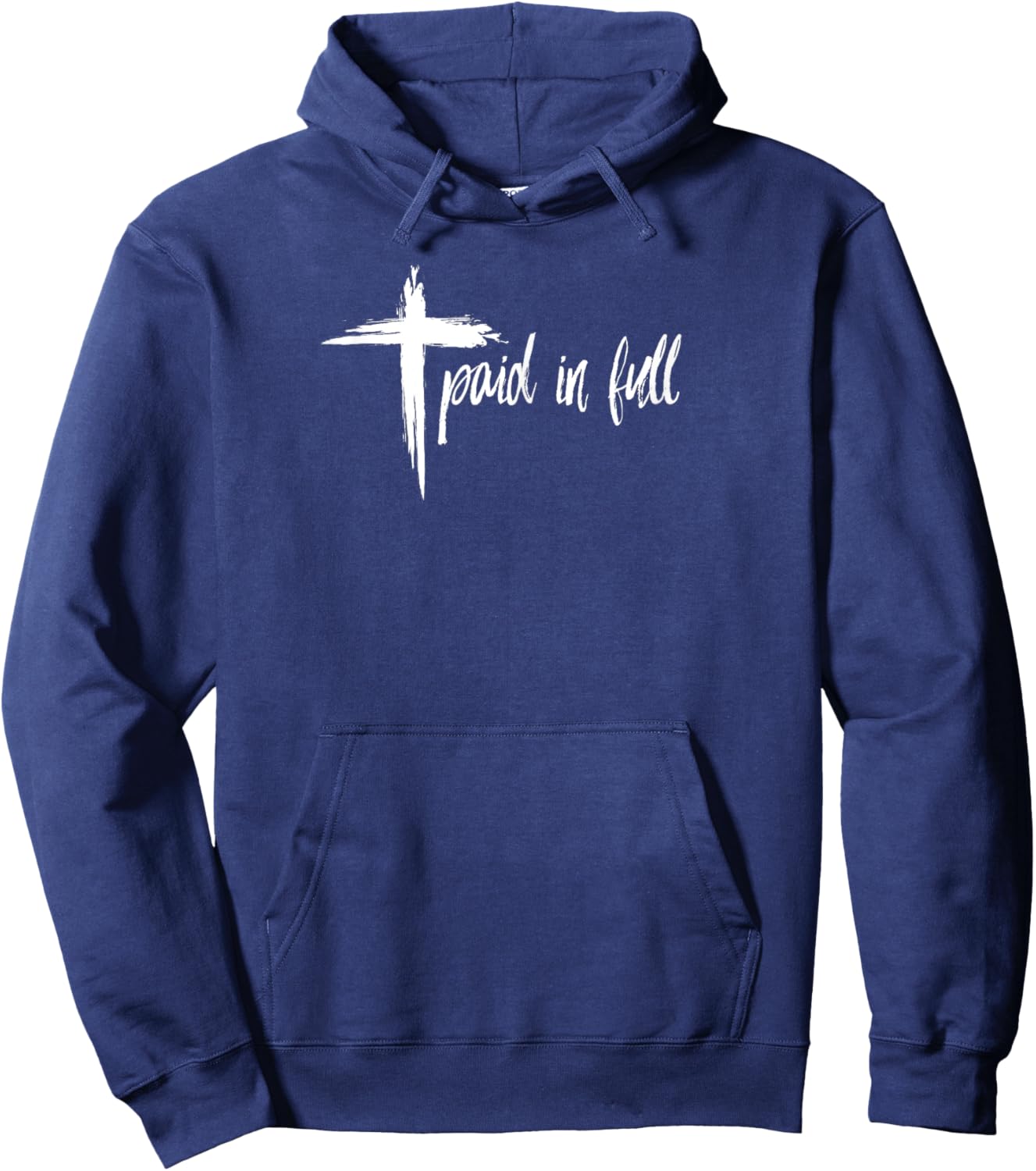 PAID IN FULL Christian T Shirt Hoodie - Hoodie | Navy