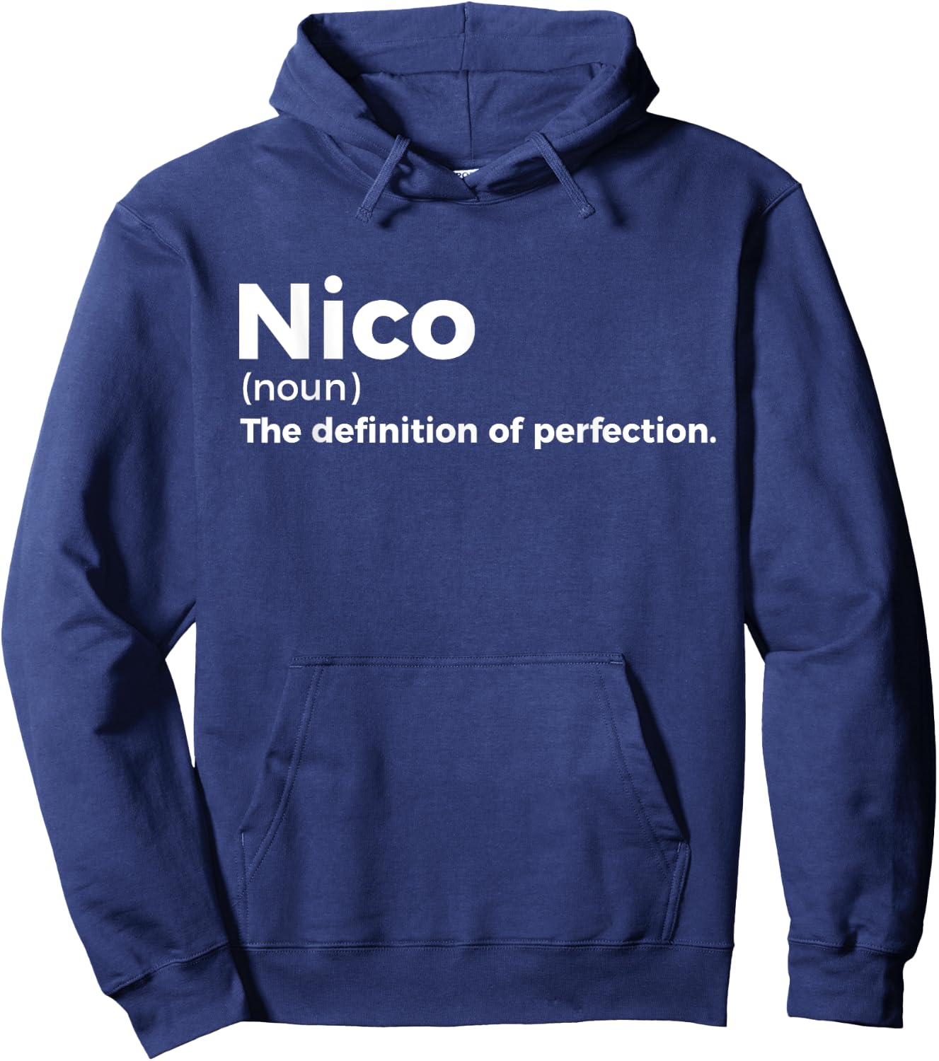 Nico: Definition of Perfection - Funny Nico Hoodie - Hoodie | Navy