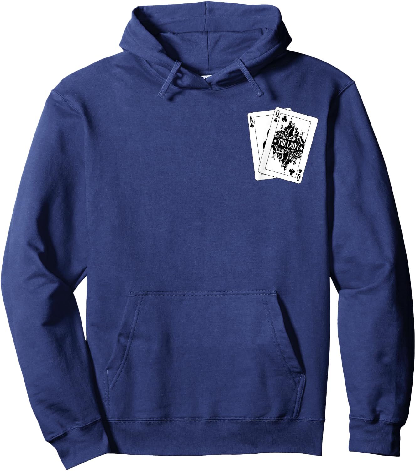Queen of Clubs Hoodie - Hoodie | Navy
