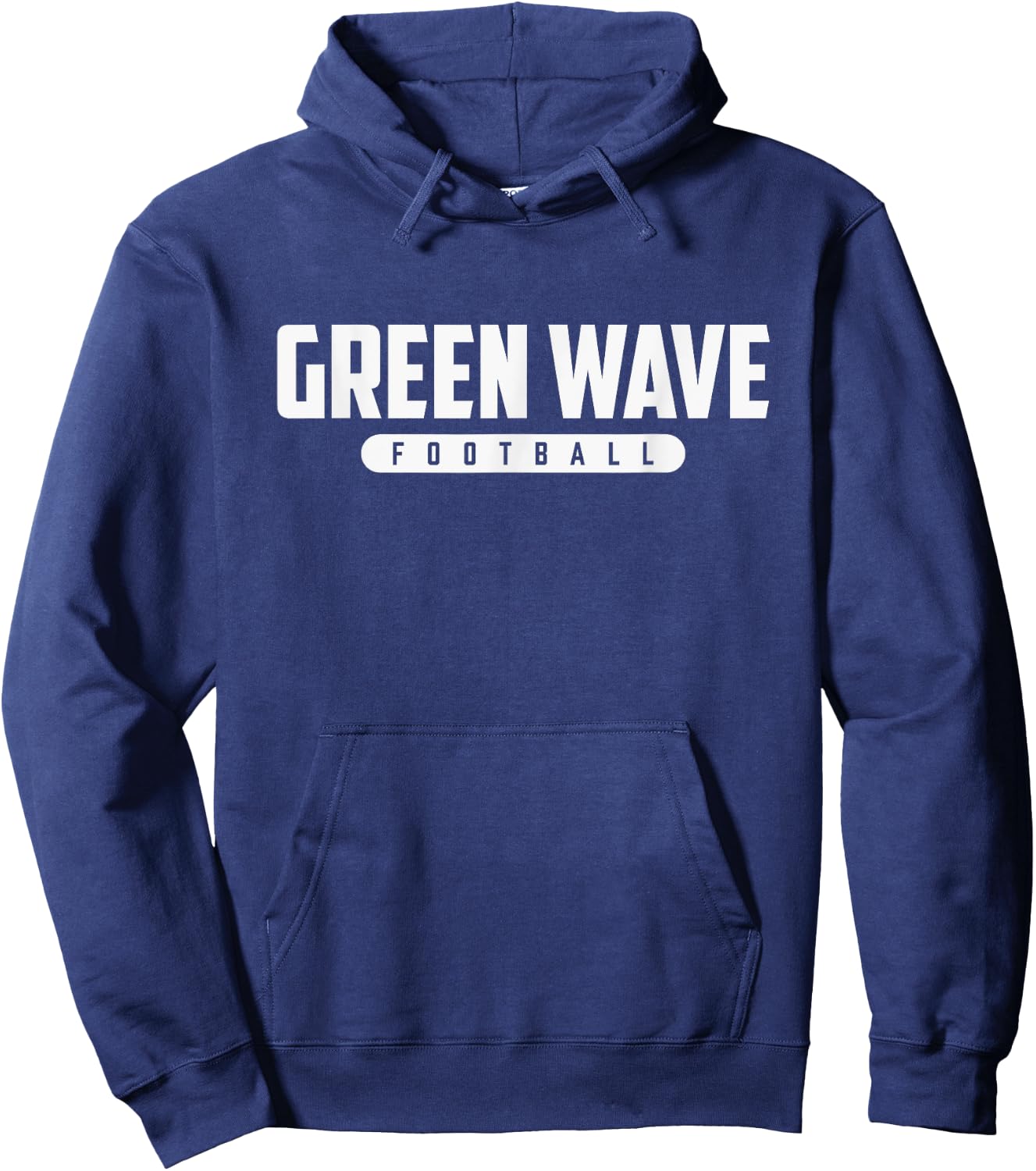 West Point Green Wave Football Hoodie - Hoodie | Navy