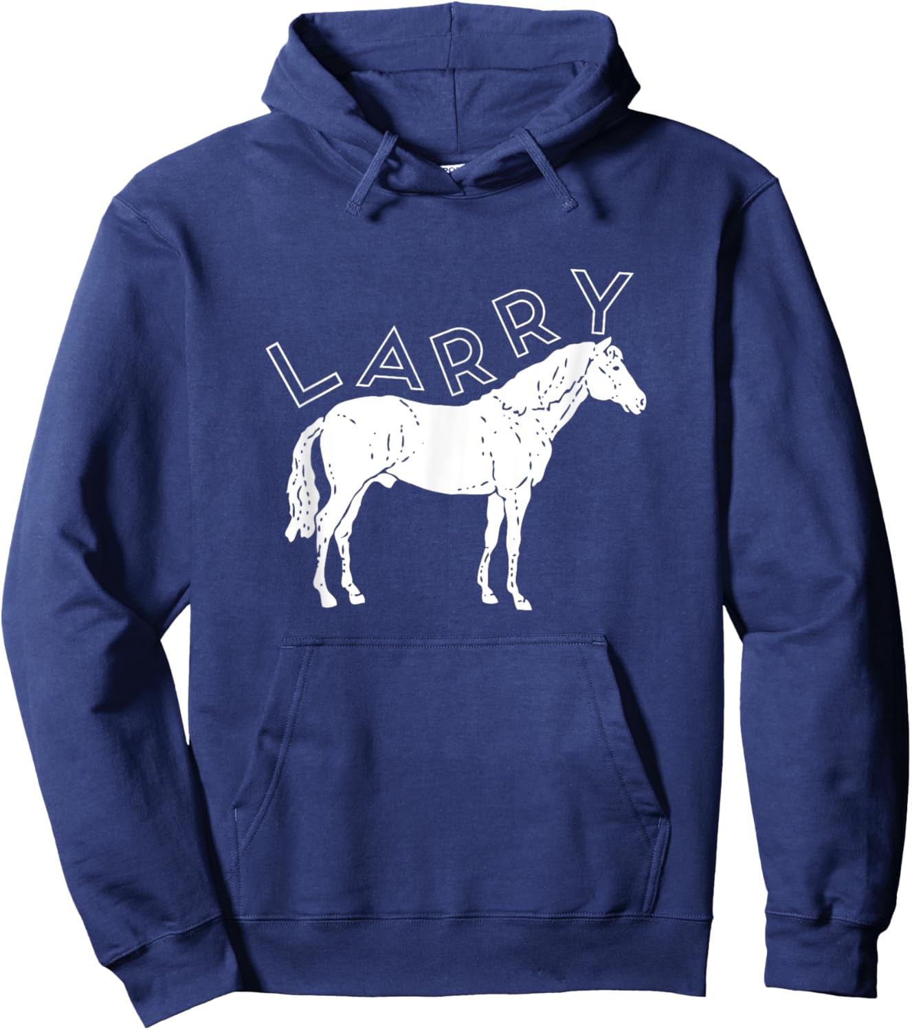 LARRY HORSE T Shirt Hoodie - Hoodie | Navy