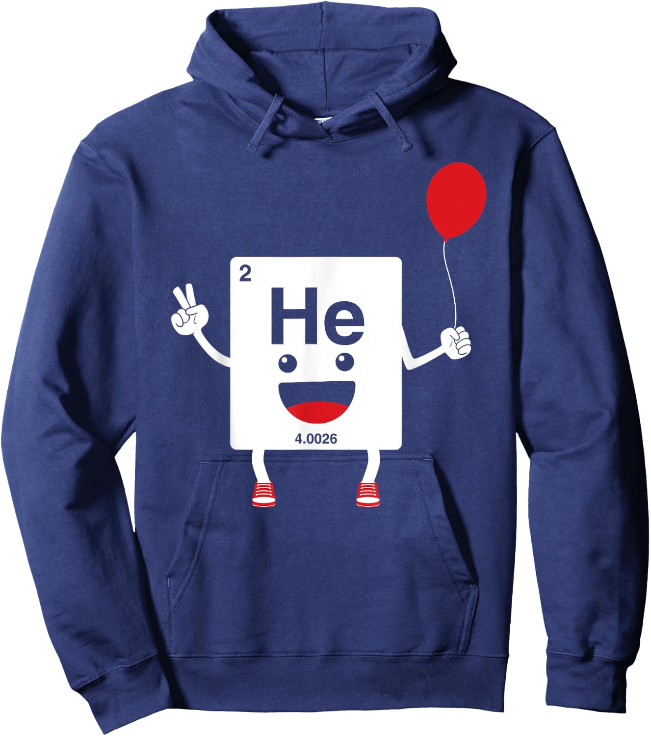 Happy helium - nerdy and geeky gift Hoodie - Hoodie | Navy