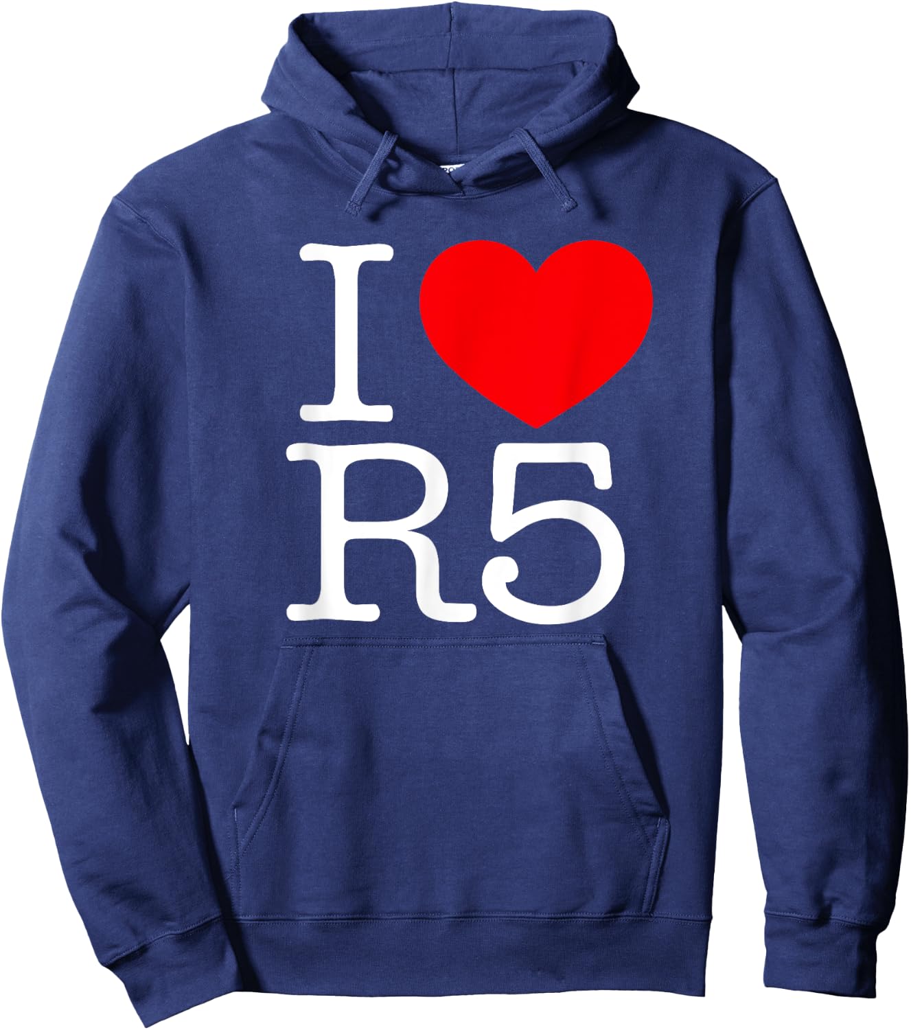 I Love (Heart) R5 Hoodie - Hoodie | Navy