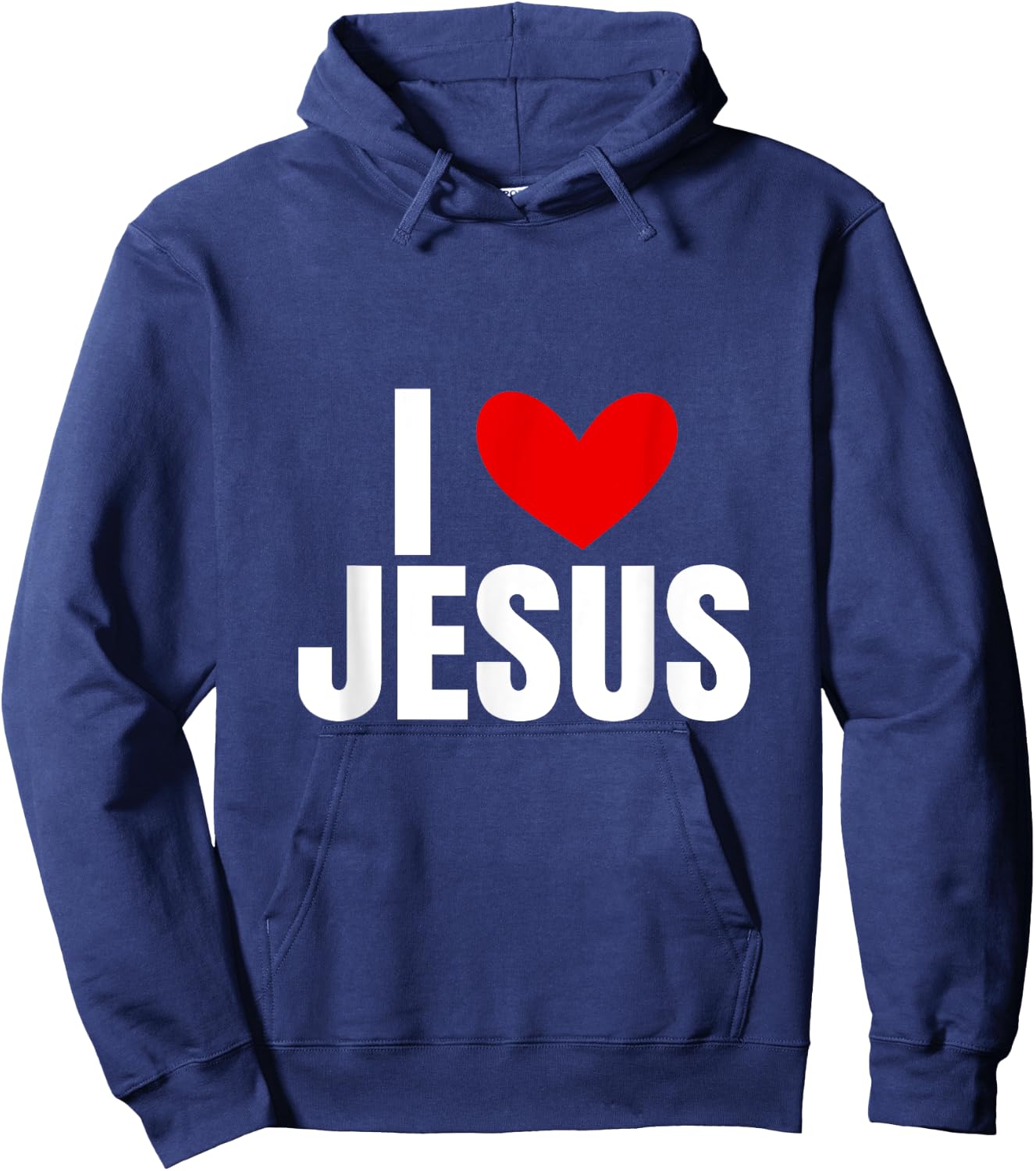 I Love Jesus Hoodie - Hoodie | Navy