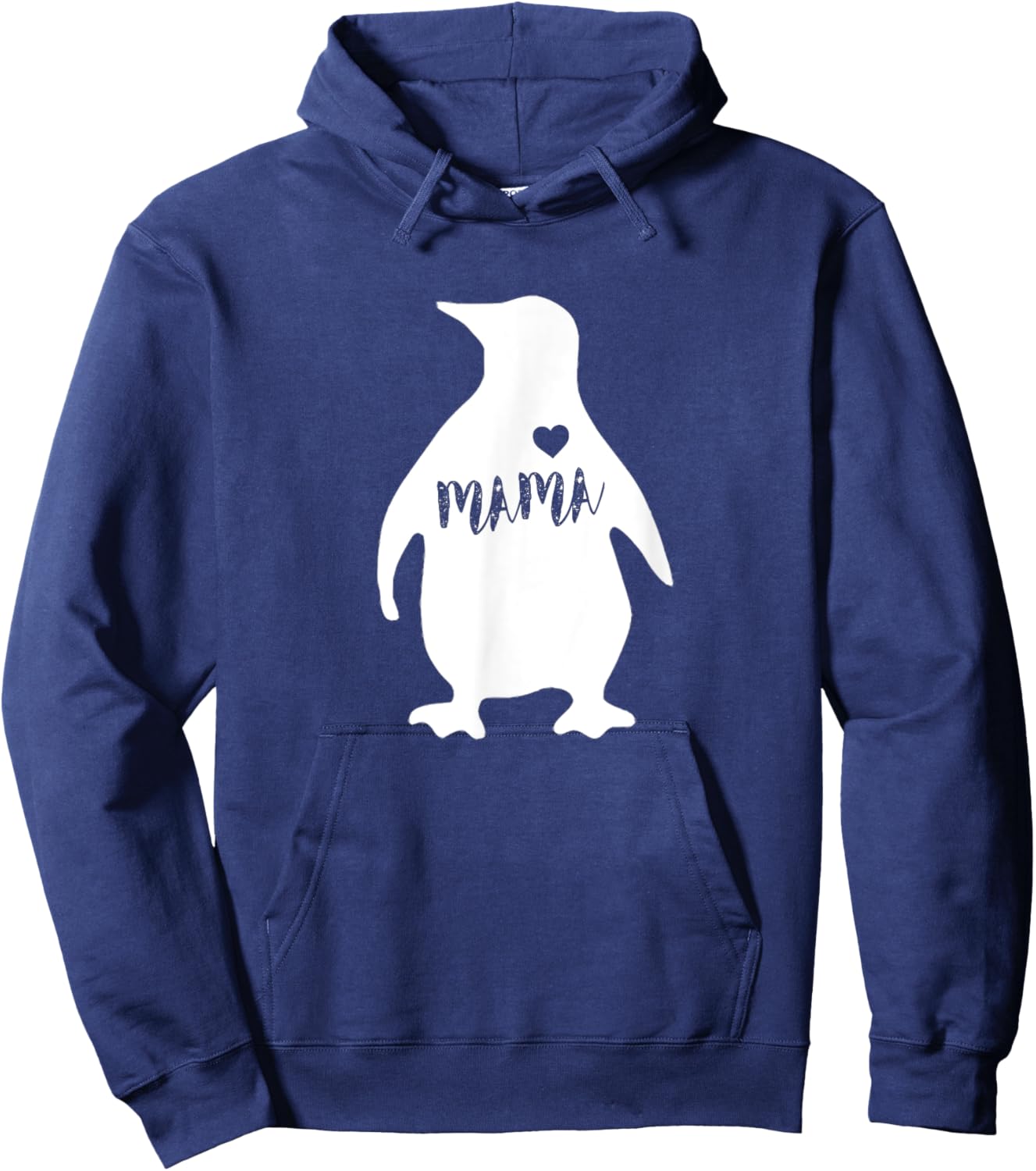 Mama Penguin Shirt - Cute Mothers Day Gift Mom Hoodie - Hoodie | Navy