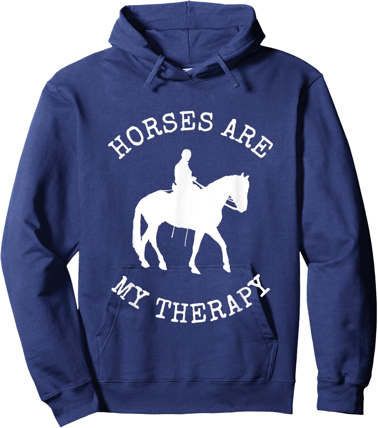 Horse Picture Horseback Riding Shirt Hoodie - Hoodie | Navy