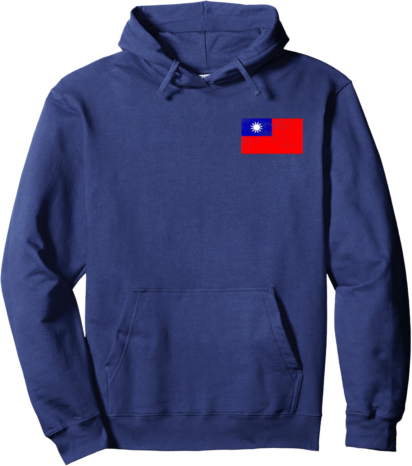 Taiwan Flag Pattern Women Kids Hoodie - Hoodie | Navy