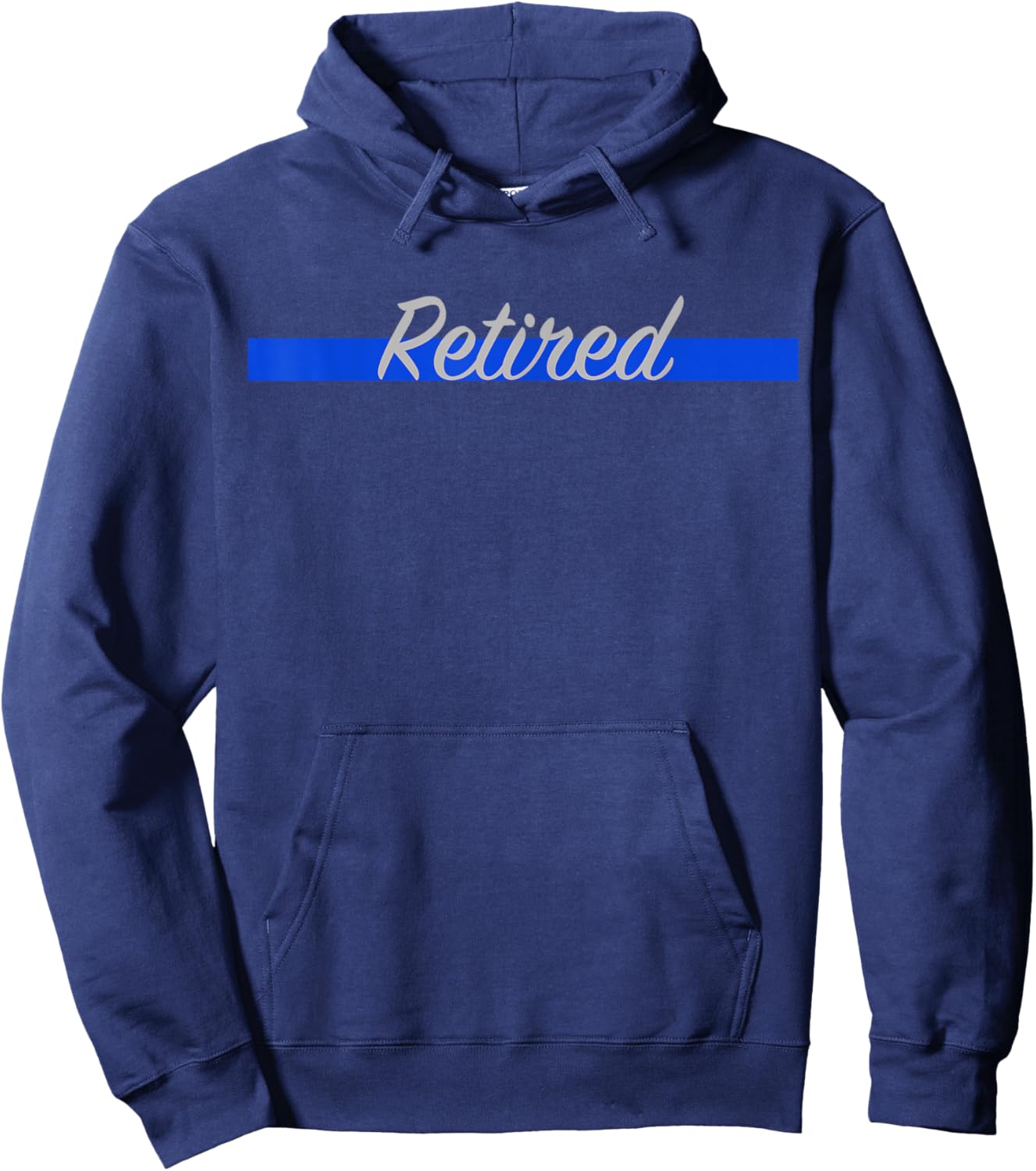 Retired Police Thin Blue Line Hoodie - Hoodie | Navy