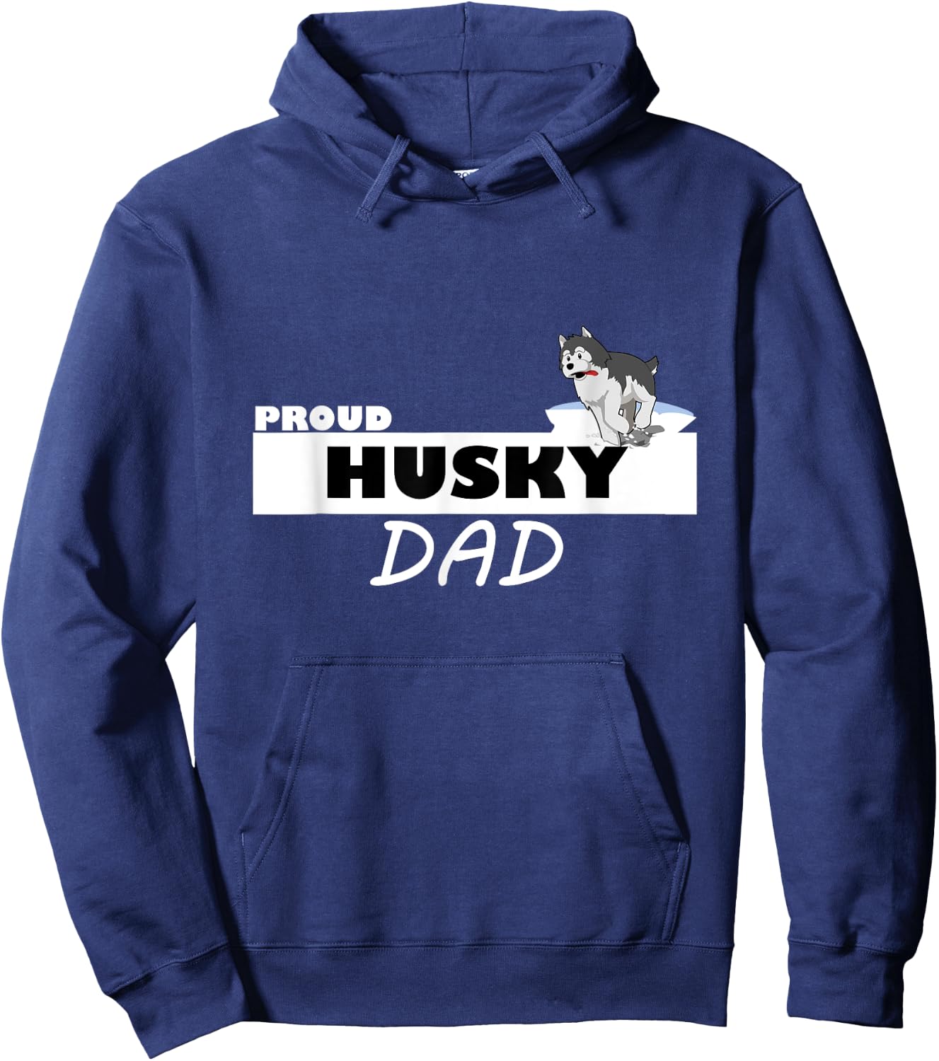 Proud Husky Dad I Love My Dog Men Women Kids Hoodie - Hoodie | Navy
