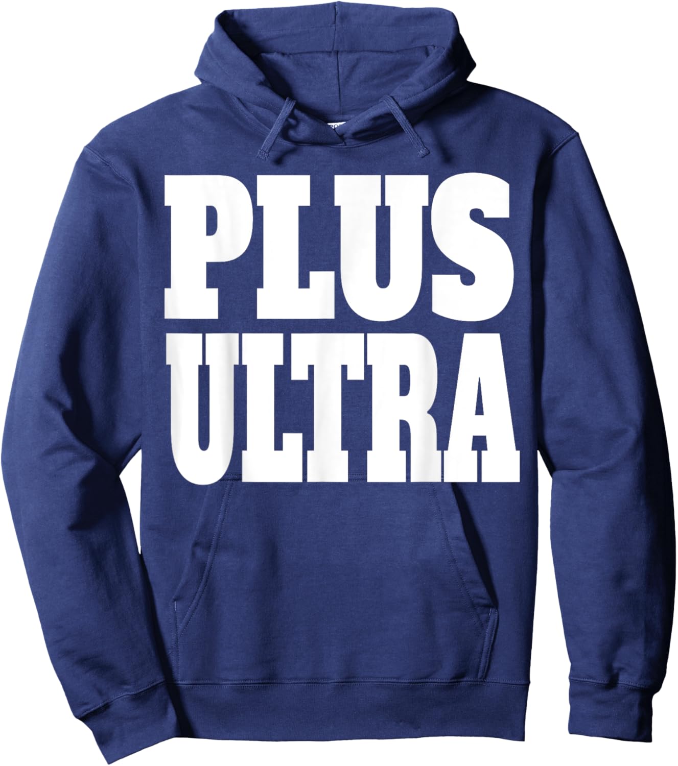 Plus Ultra Shirt - White Font Hoodie - Hoodie | Navy