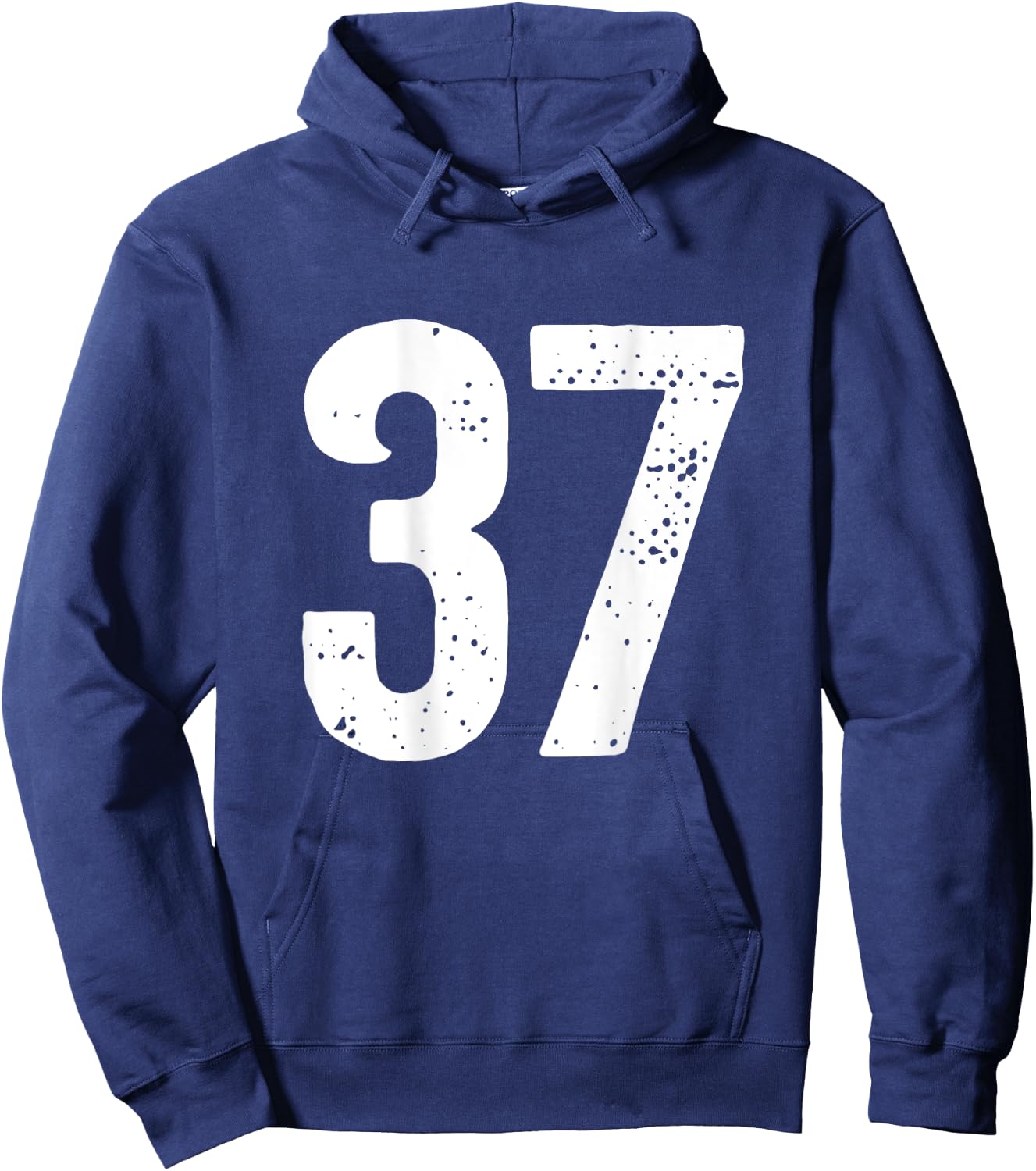 Nummer 37 auf der Rückseite Hoodie - Hoodie | Navy