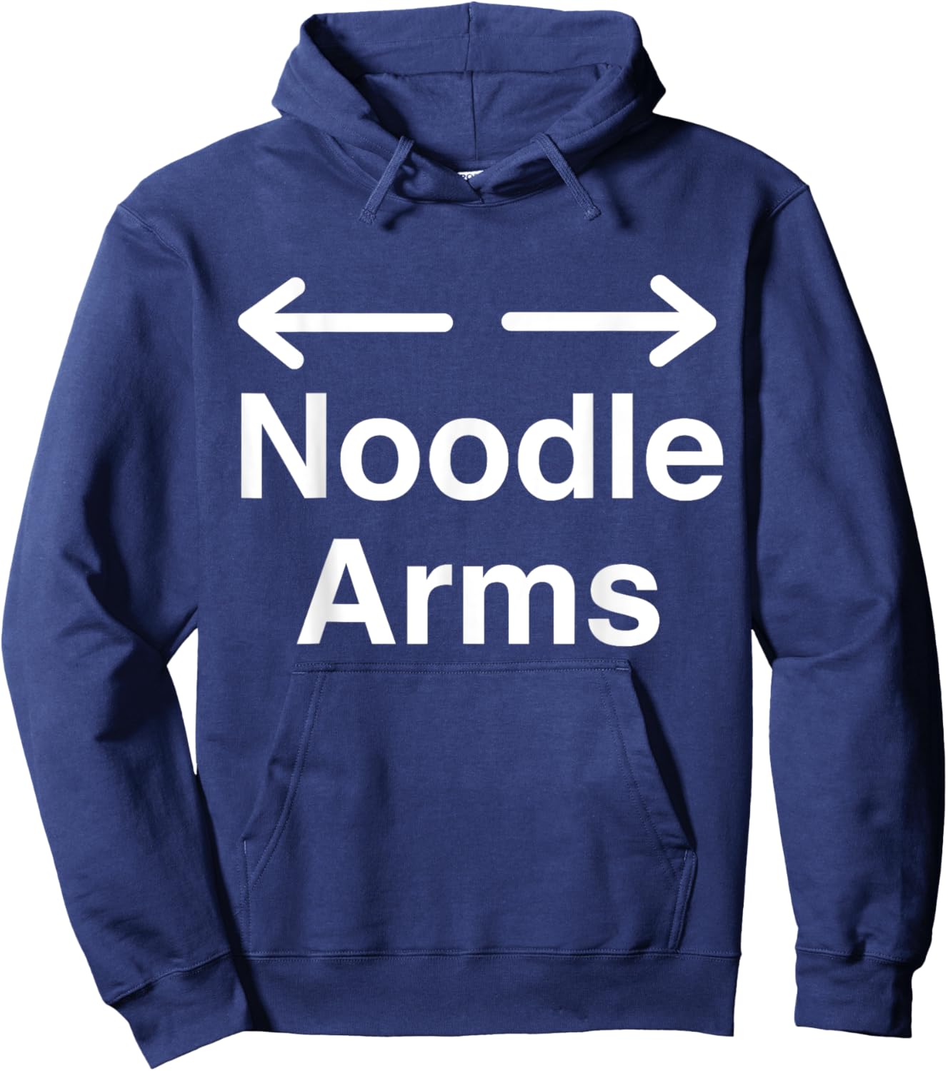 Noodle Arms - Don't Skip Leg Day Hoodie - Hoodie | Navy