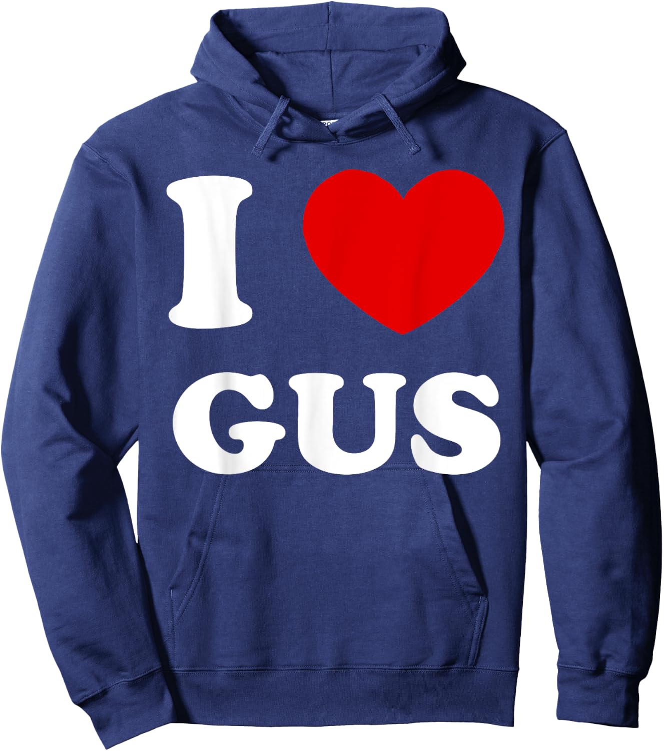 I Love Gus I Heart Gus Funny Gus Hoodie - Hoodie | Navy