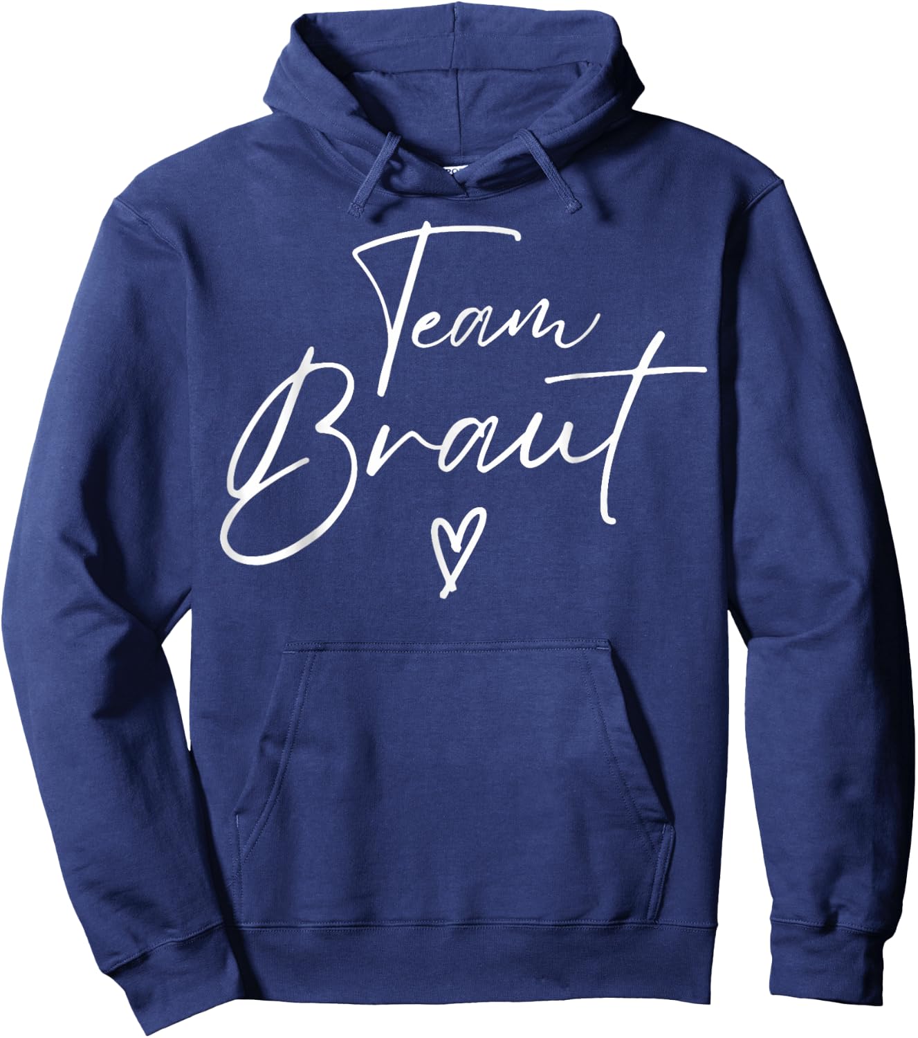 JGA Bride Team Bride Stag Night Subtle Heart Hoodie - Hoodie | Navy