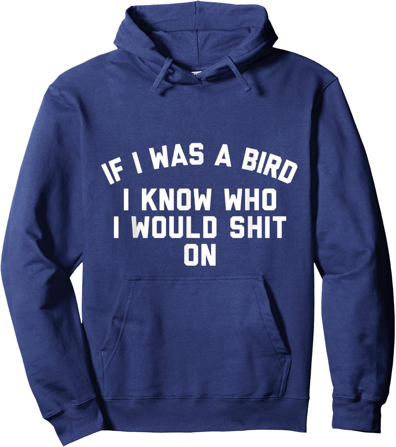 If I Was a Bird I Know Who I Would Shit On Hoodie - Hoodie | Navy