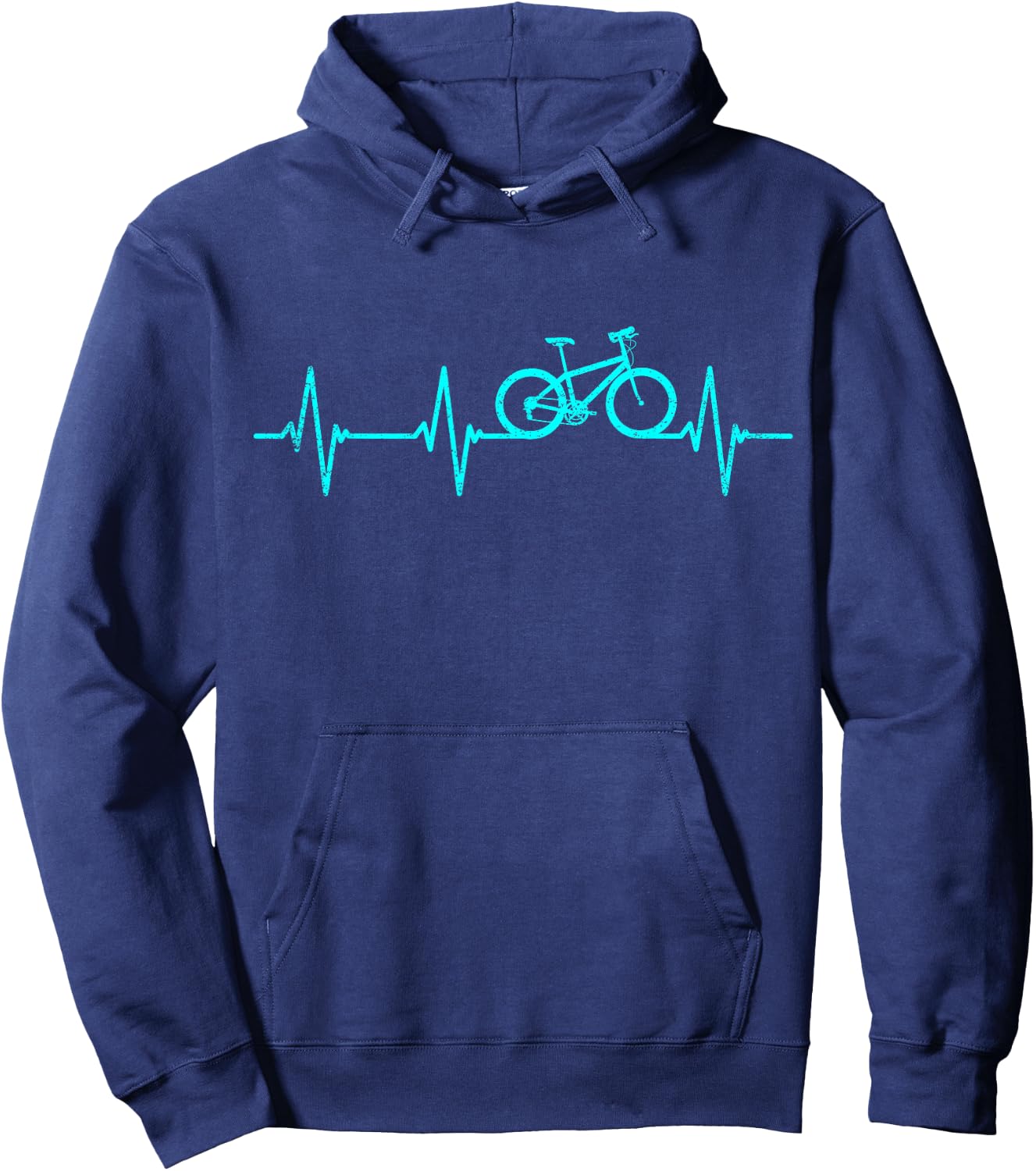 Mountain Bike Heartbeat Cycling Cool Bike Hoodie - Hoodie | Navy