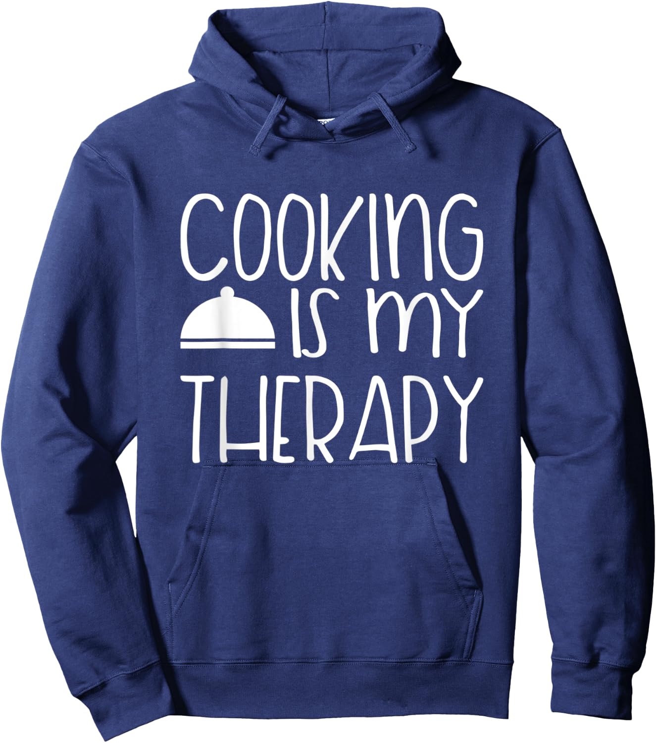 Cooking Is My Therapy - Culinary Chef Design Hoodie - Hoodie | Navy