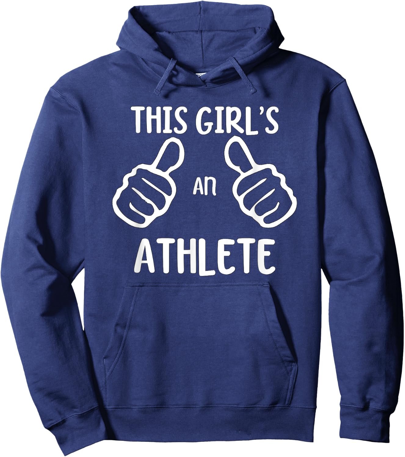 Funny Athletic Athlete This Girl's an Athlete Hoodie - Hoodie | Navy