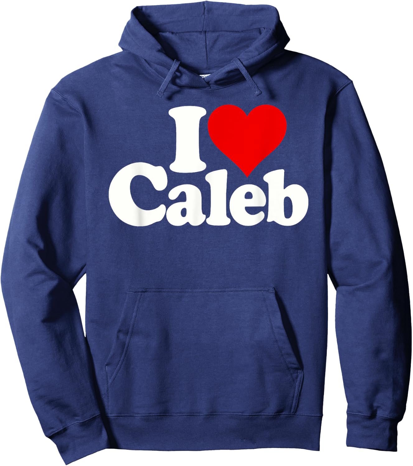 I Love Caleb I Heart Caleb Hoodie - Hoodie | Navy