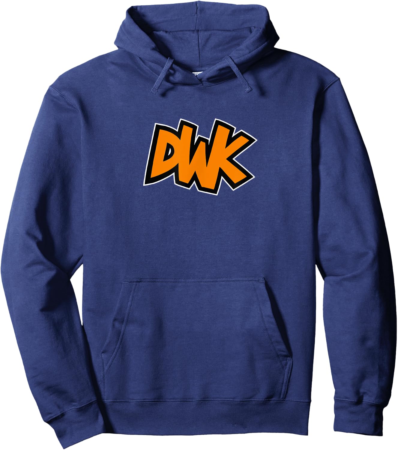 DWK Logo Orange , black Hoodie - Hoodie | Navy