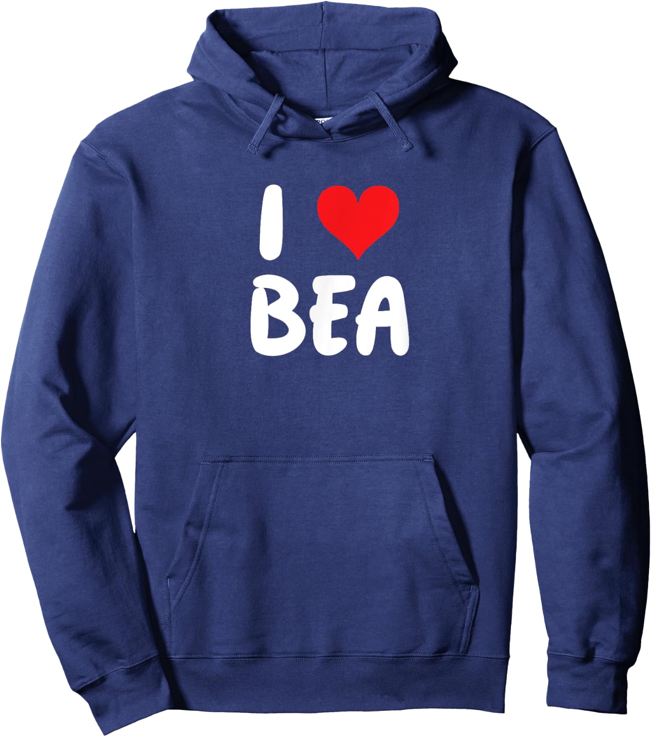 I Love Bea Heart , Black, S Hoodie - Hoodie | Navy