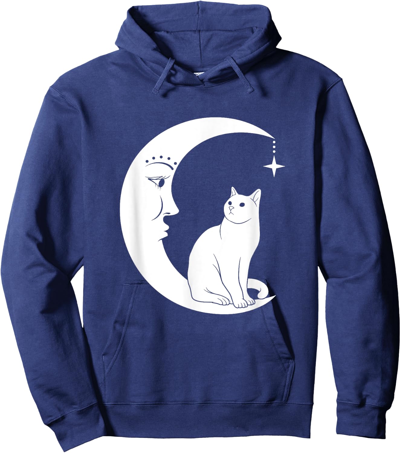 Moon Cat Men Women Kids Hoodie - Hoodie | Navy