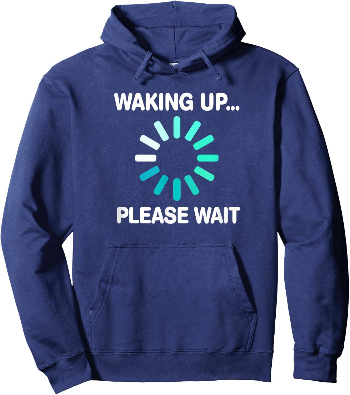 Waking Up Humor Night Owl PJ Men Women Humorous Hoodie - Hoodie | Navy
