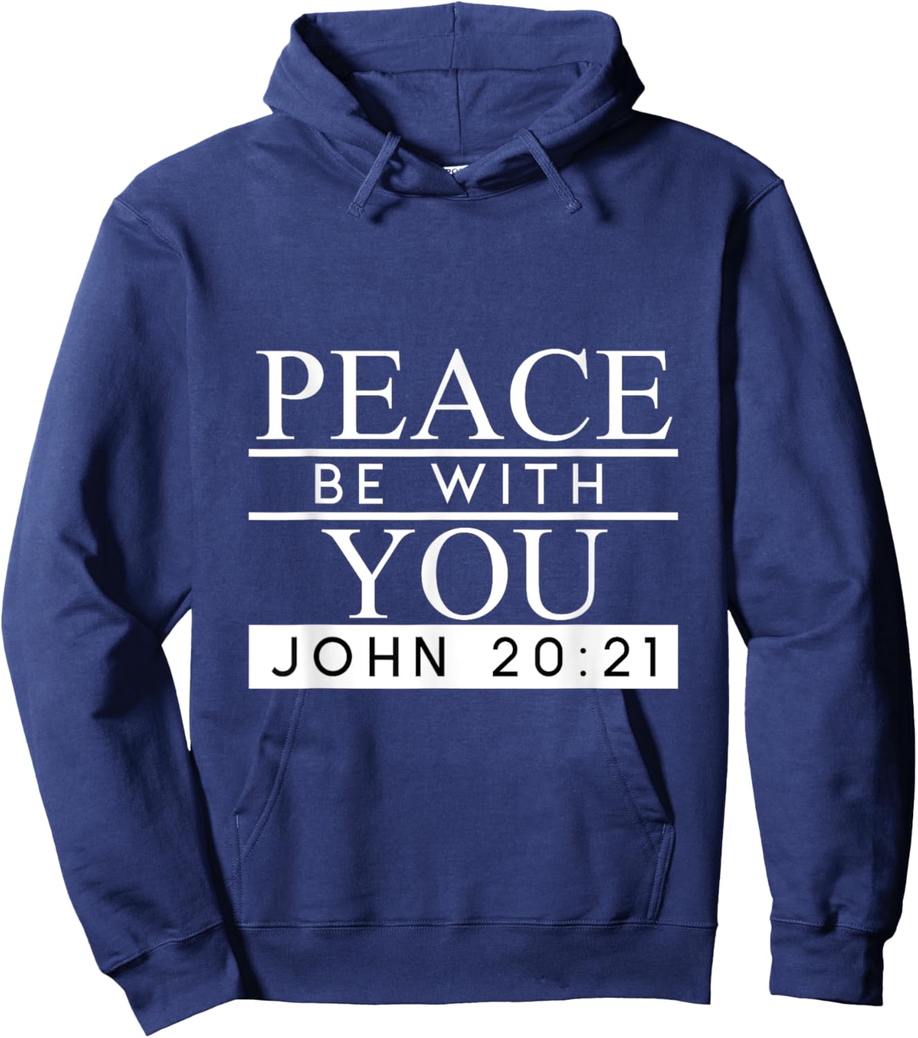 Peace Be With You Christian Hoodie - Hoodie | Navy