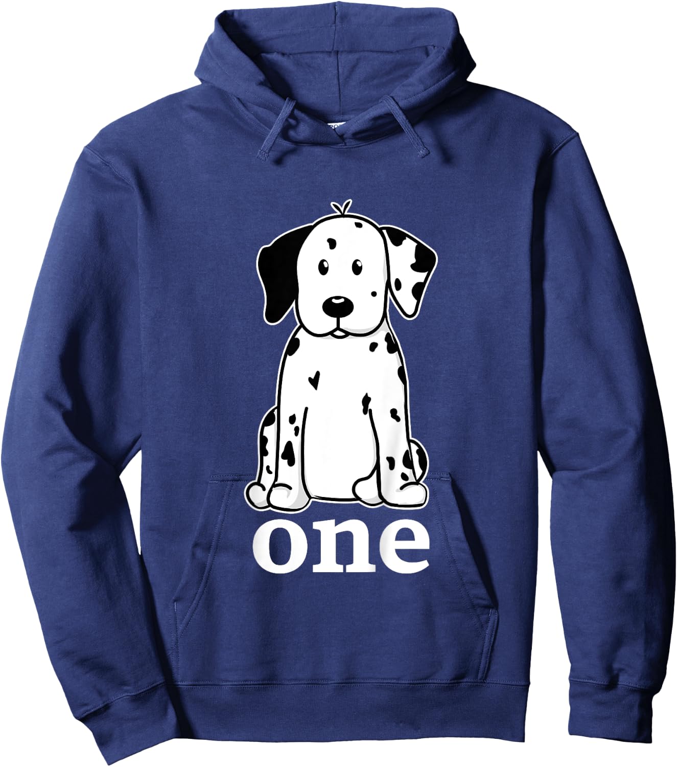 First Birthday Dalmatian Puppy for One Year Old Hoodie - Hoodie | Navy