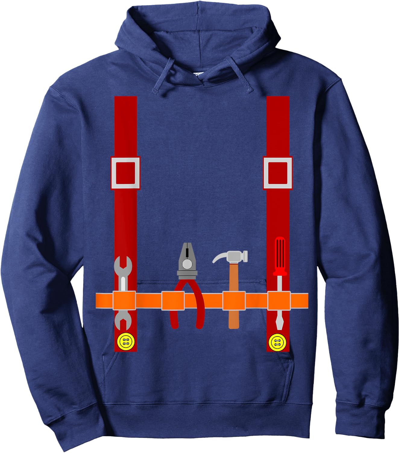 Men's Plumber Costume Hoodie - Hoodie | Navy