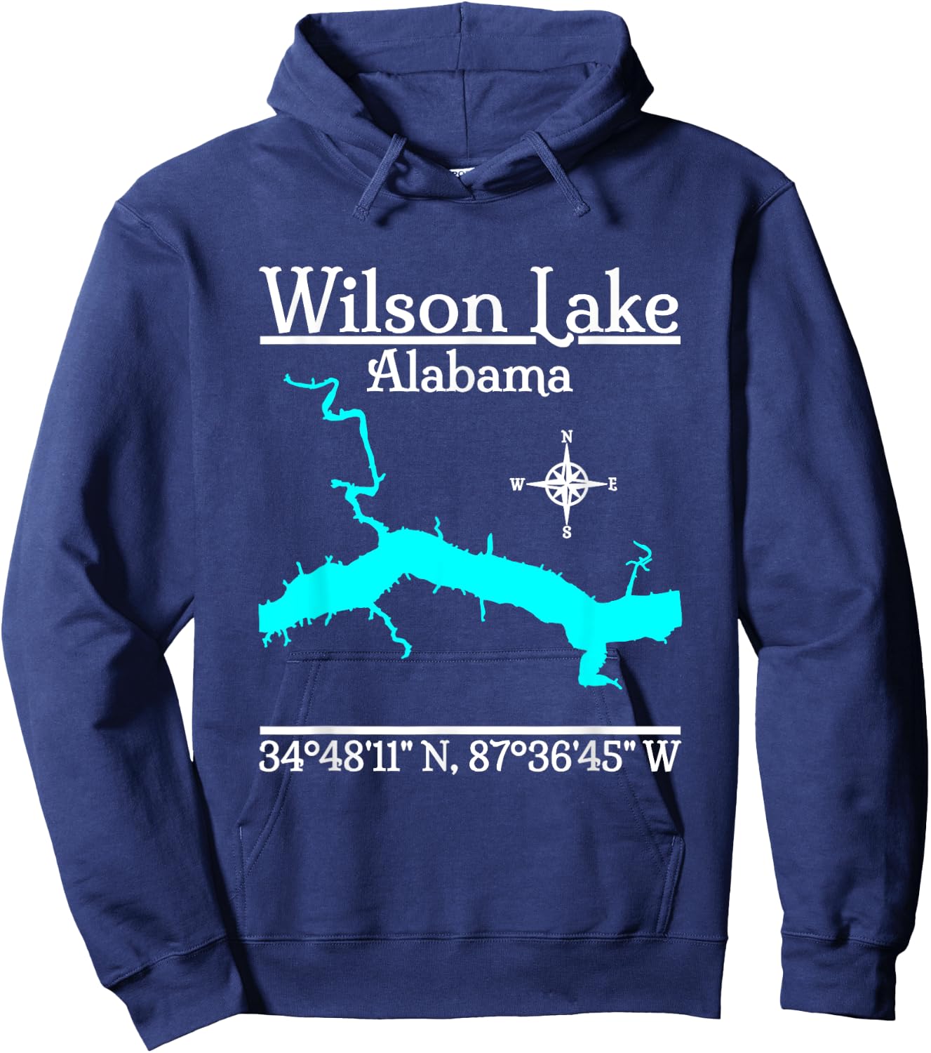 Wilson Lake - Alabama Hoodie - Hoodie | Navy