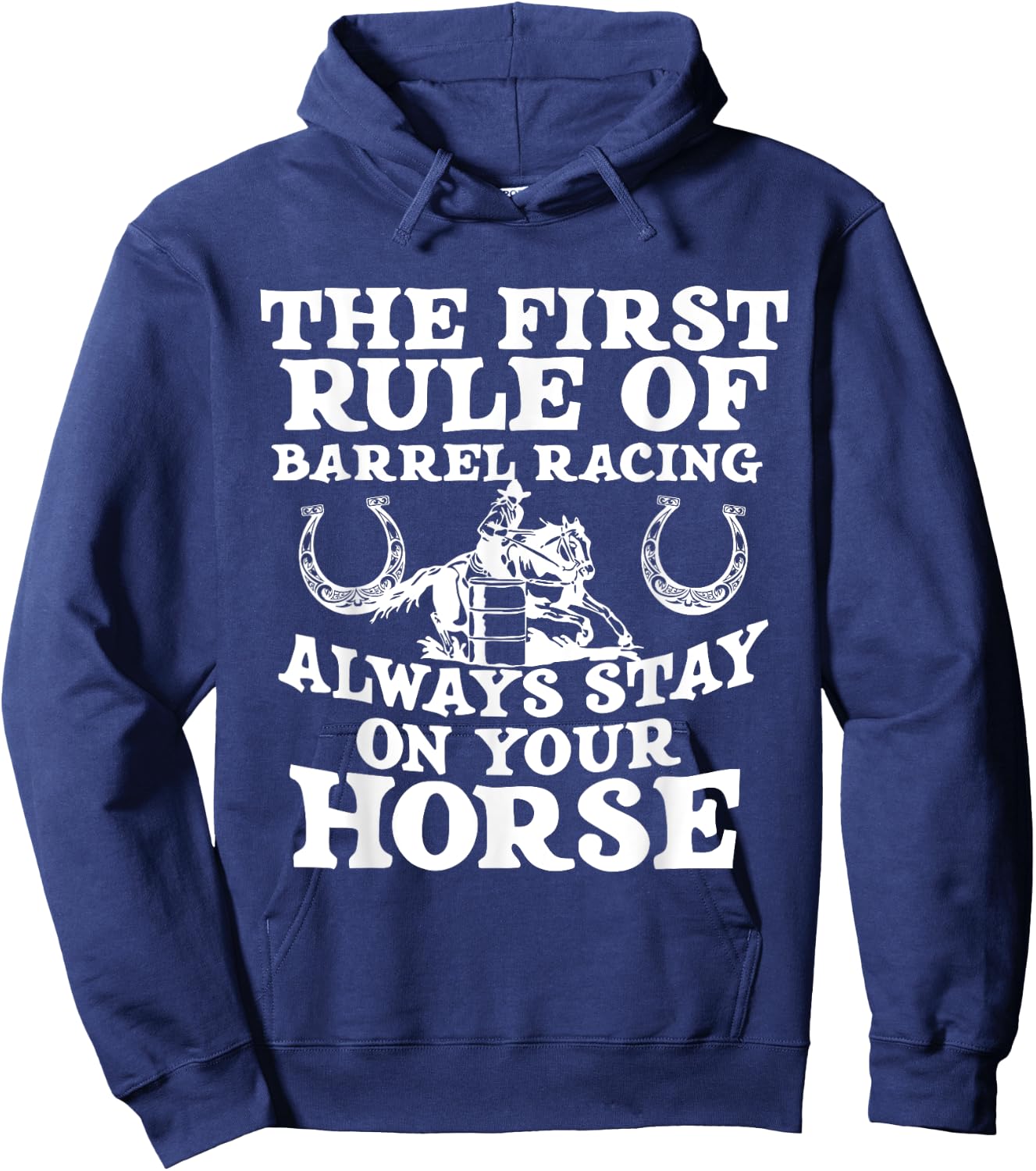 Barrel Race Horse Racer - Barrel Racing Show Hoodie - Hoodie | Navy