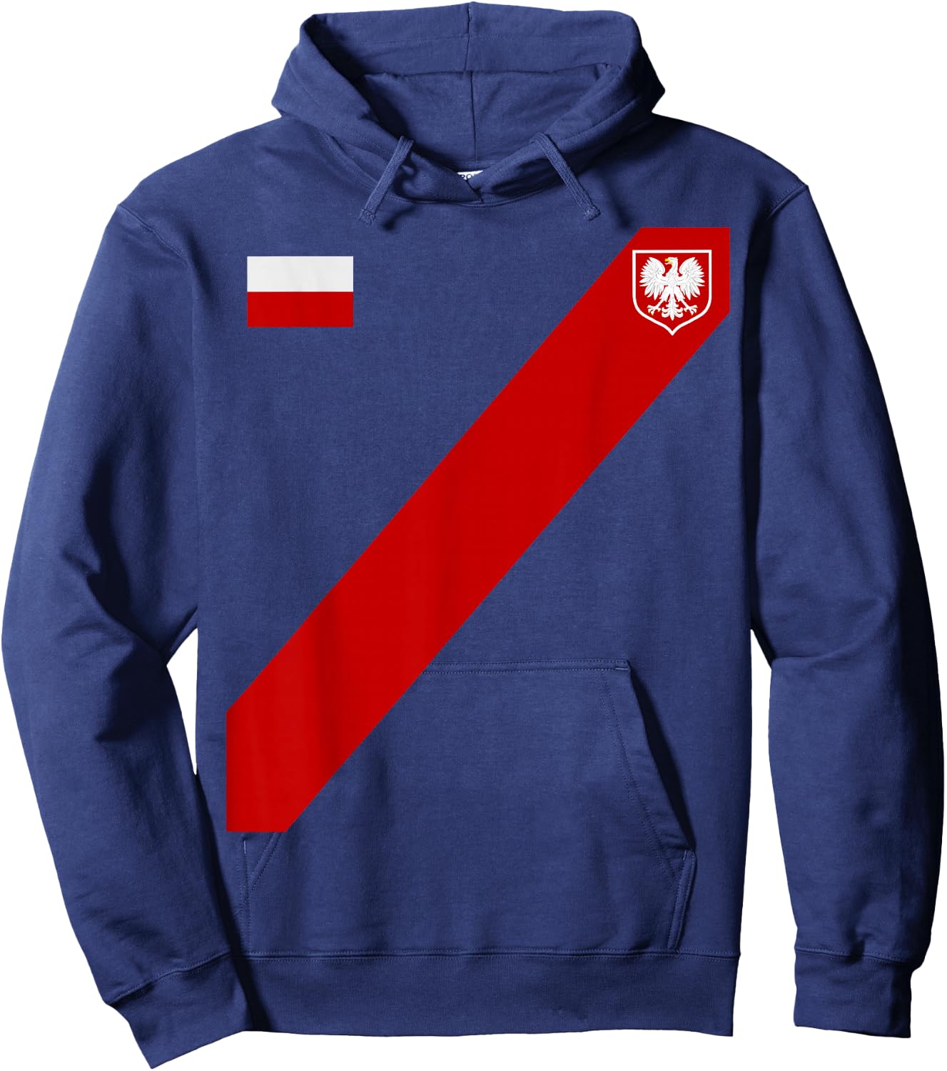Poland For Gift Poland Poland Warsaw Flag Hoodie - Hoodie | Navy