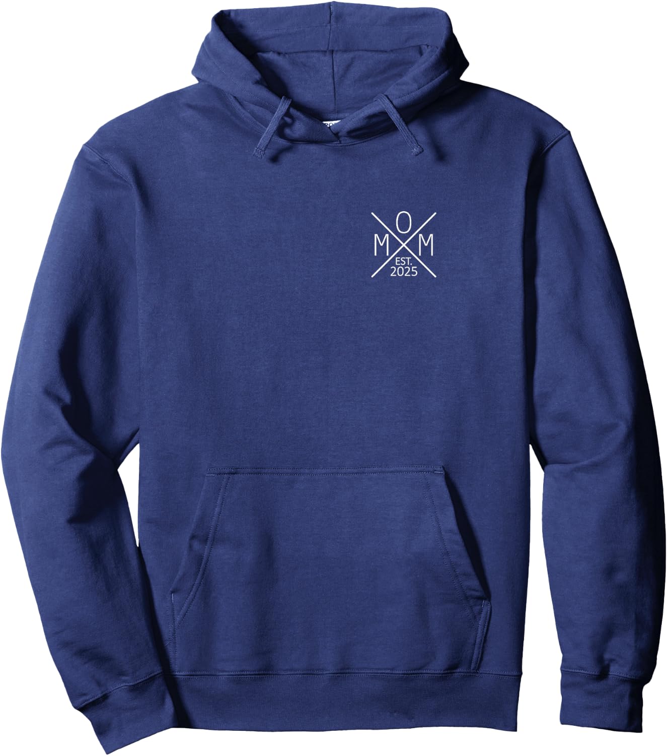 Proud Parents Matching Mom and Dad Est. Muttertag Mom 2025 Mutter 2025 - Damen, Schwarz, X-Small, Kurzarm, , Klassisch, Einfarbig Hoodie - Hoodie | Navy