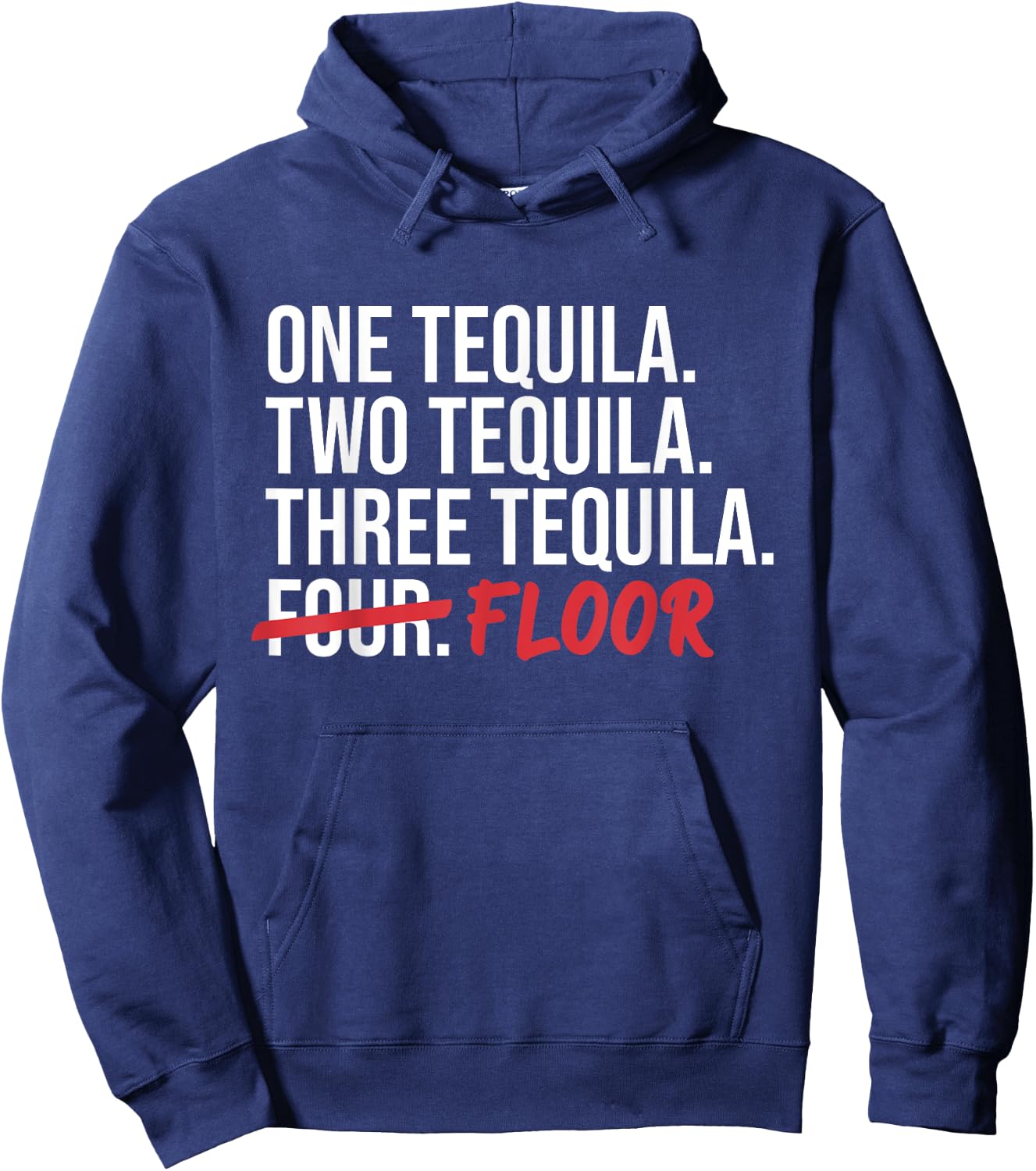 Funny Drinking Alcohol Humor Drink Drunk Slogan Hoodie - Hoodie | Navy